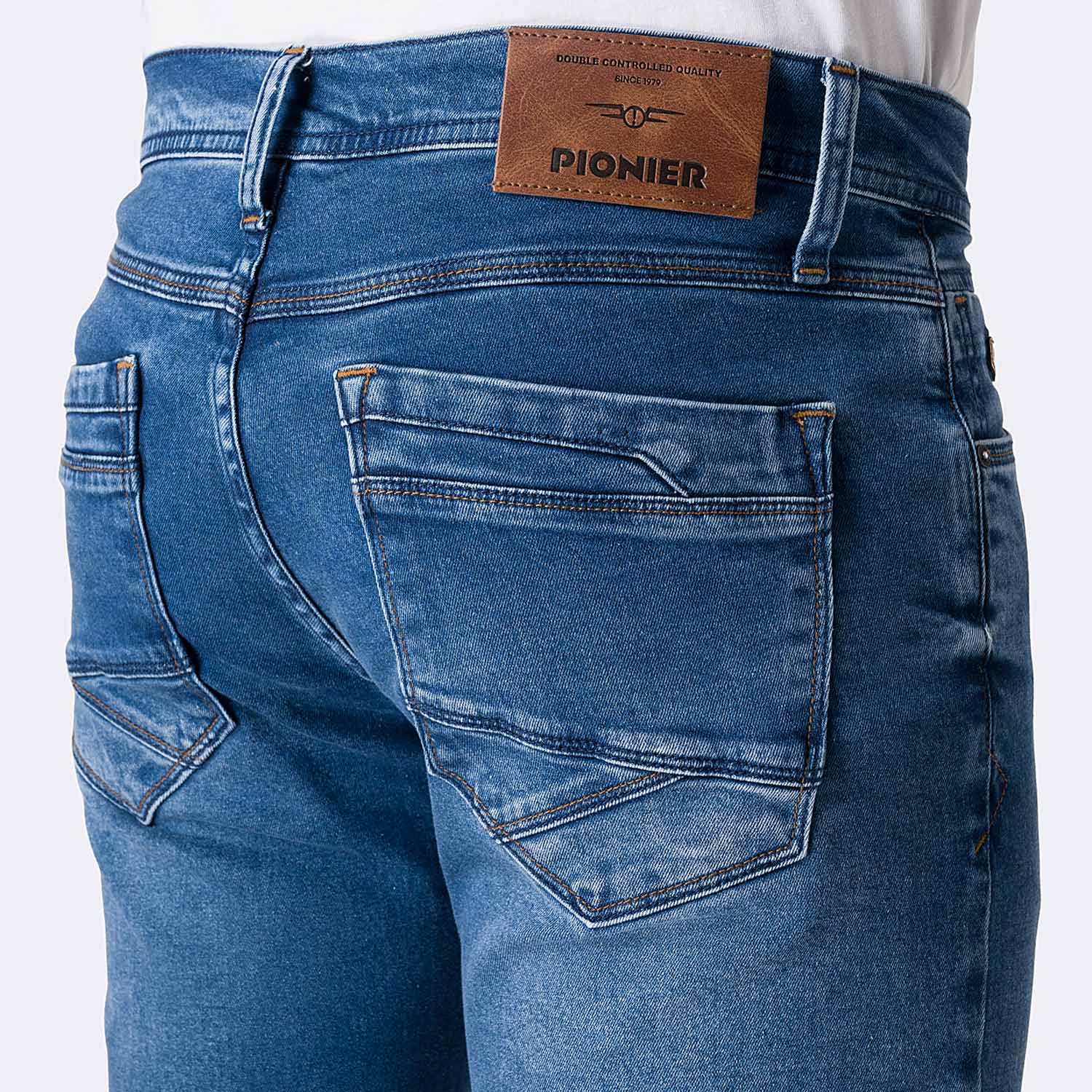PANTALÓN JEAN SEMIPITILLO DENIM STRETCH HOMBRE PIONIER FREDDHY - 4