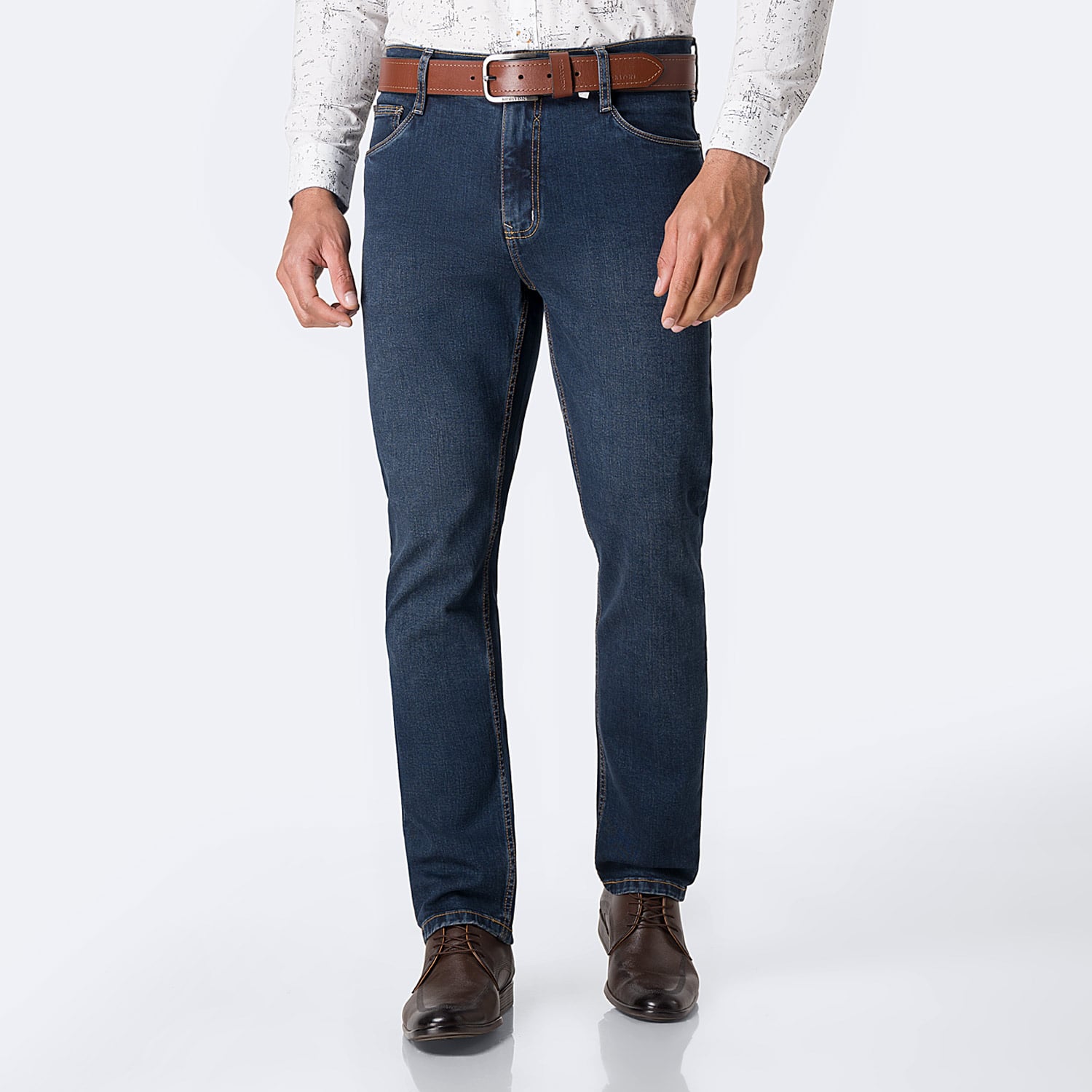 PANTALÓN JEAN SEMIPITILLO DENIM STRETCH HOMBRE PIONIER FORLAND NEW - 1