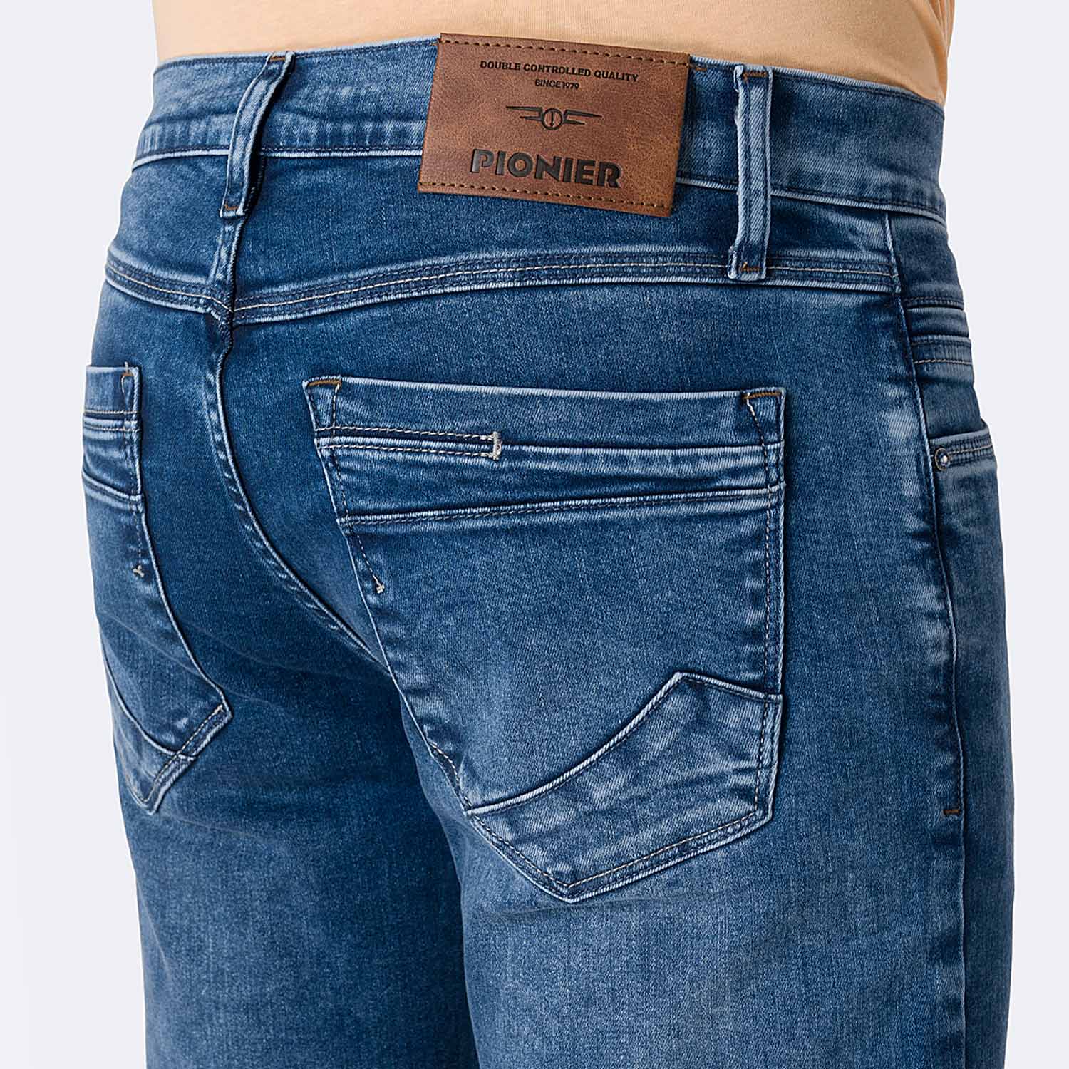 PANTALÓN JEAN SEMIPITILLO DENIM STRETCH HOMBRE PIONIER LUDDWING - 4
