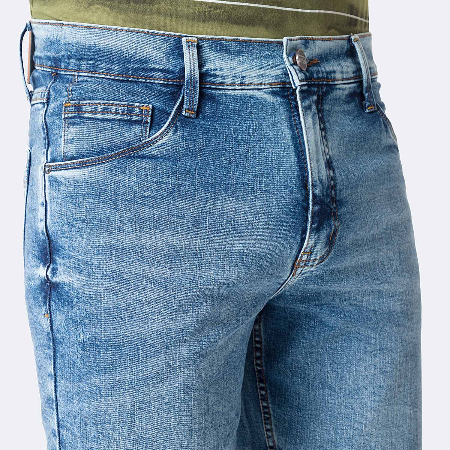 SHORT BERMUDA DENIM STRETCH HOMBRE PIONIER NEW JOURSH DENIM - 3