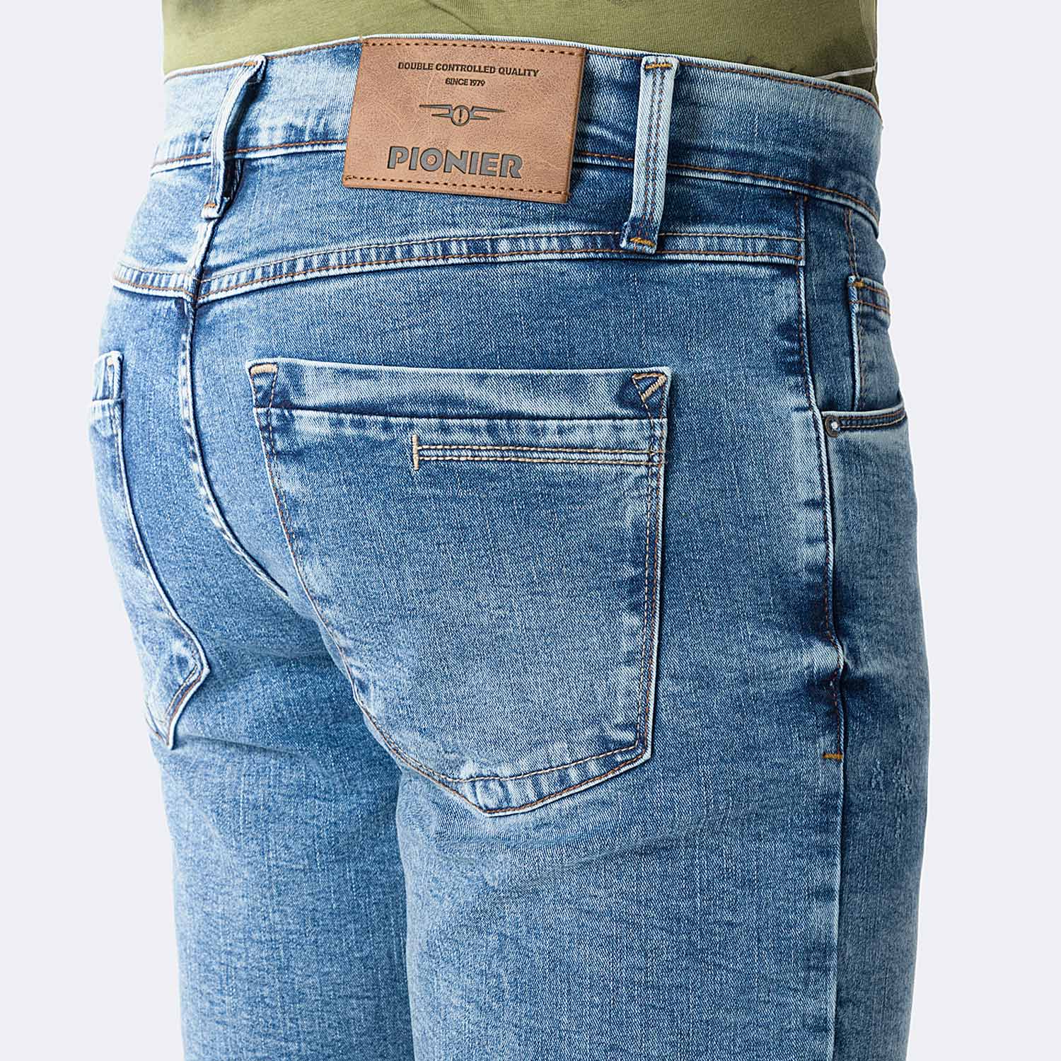 SHORT BERMUDA DENIM STRETCH HOMBRE PIONIER NEW JOURSH DENIM - 4