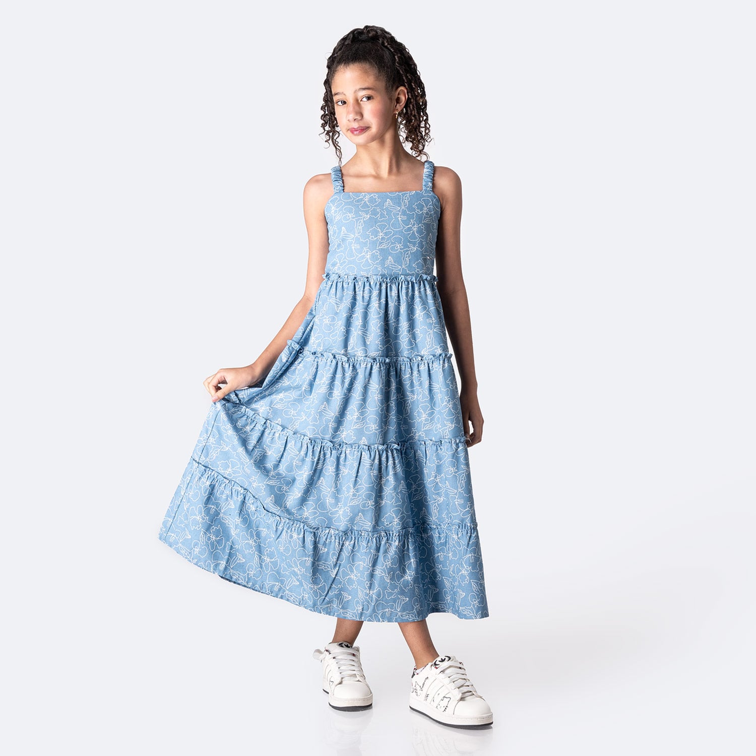 VESTIDO DENIM NIÑA PIONIER EVELINGH - 1