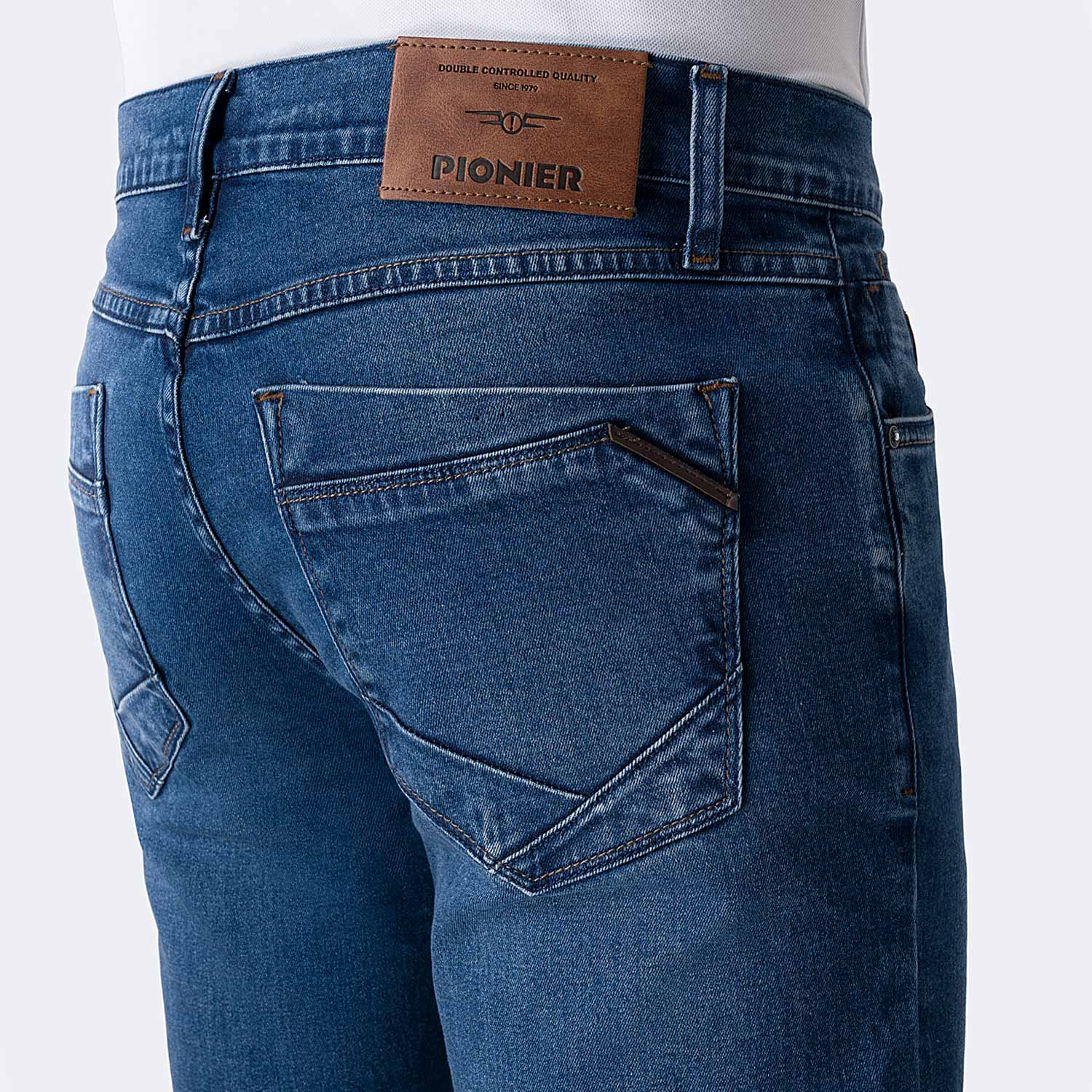 PANTALÓN JEAN SEMIPITILLO DENIM STRETCH HOMBRE PIONIER JJONAS - 4