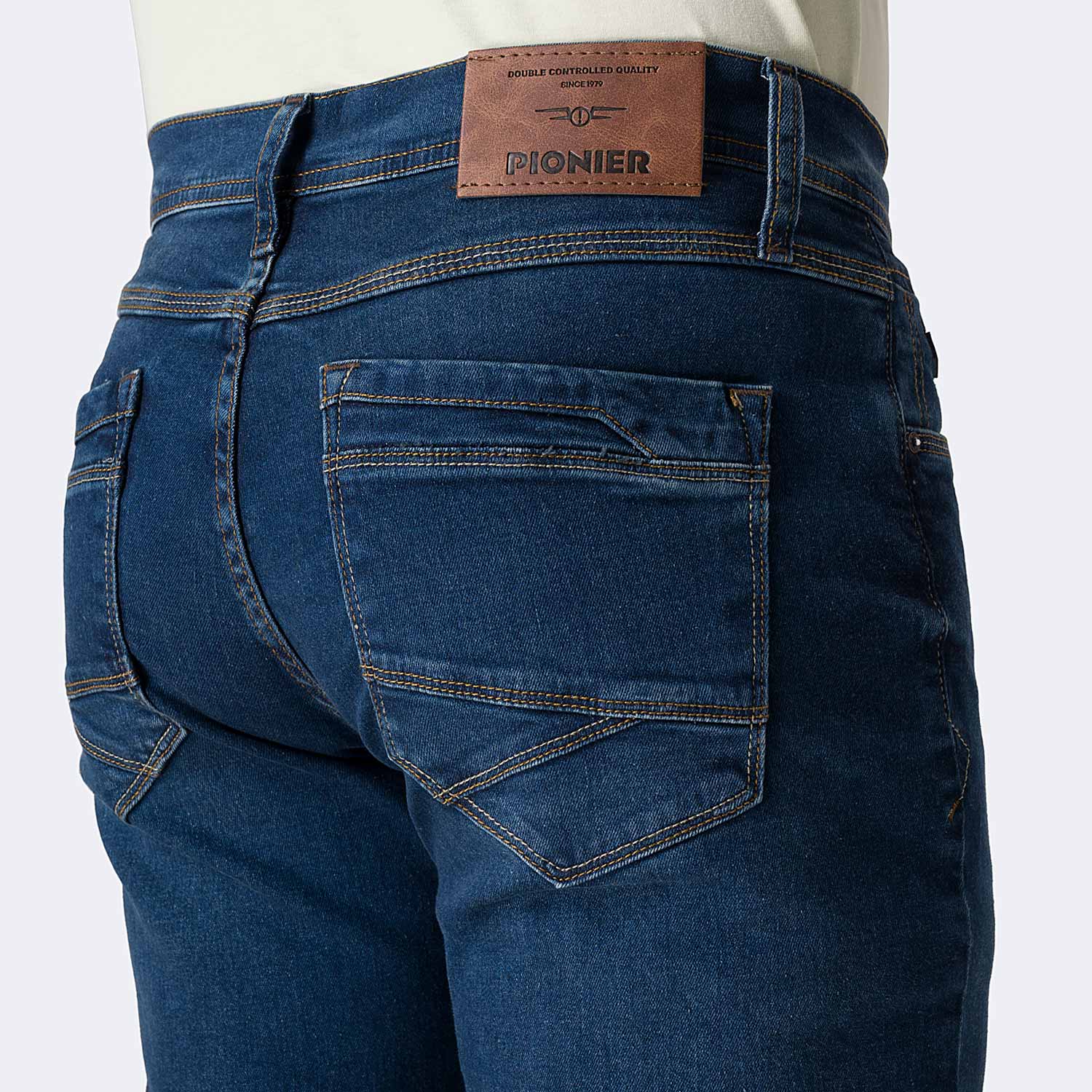PANTALÓN JEAN SEMIPITILLO DENIM STRETCH HOMBRE PIONIER FREDDHY - 4