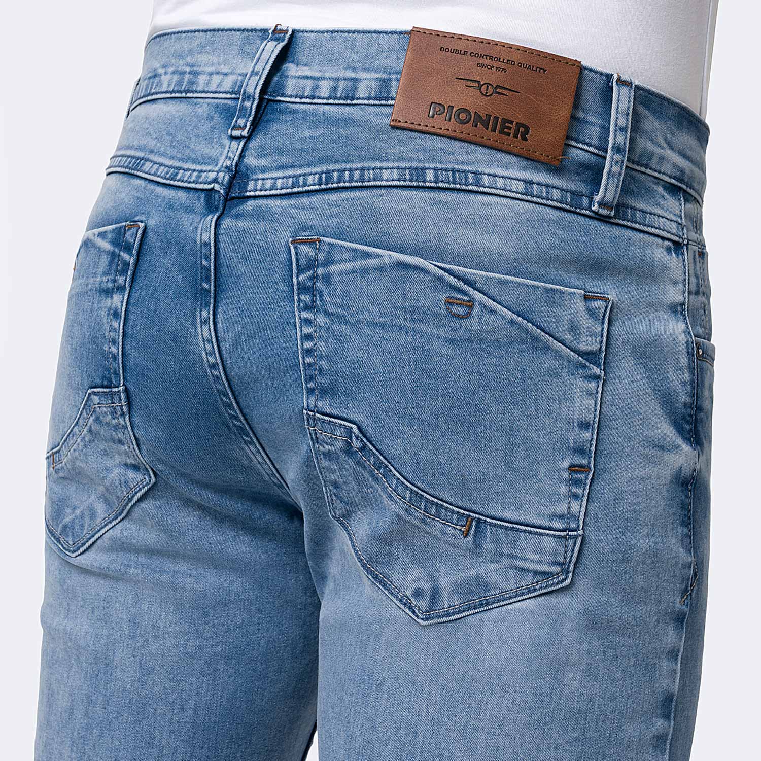 PANTALÓN JEAN PITILLO DENIM STRETCH HOMBRE PIONIER SAKID - 4