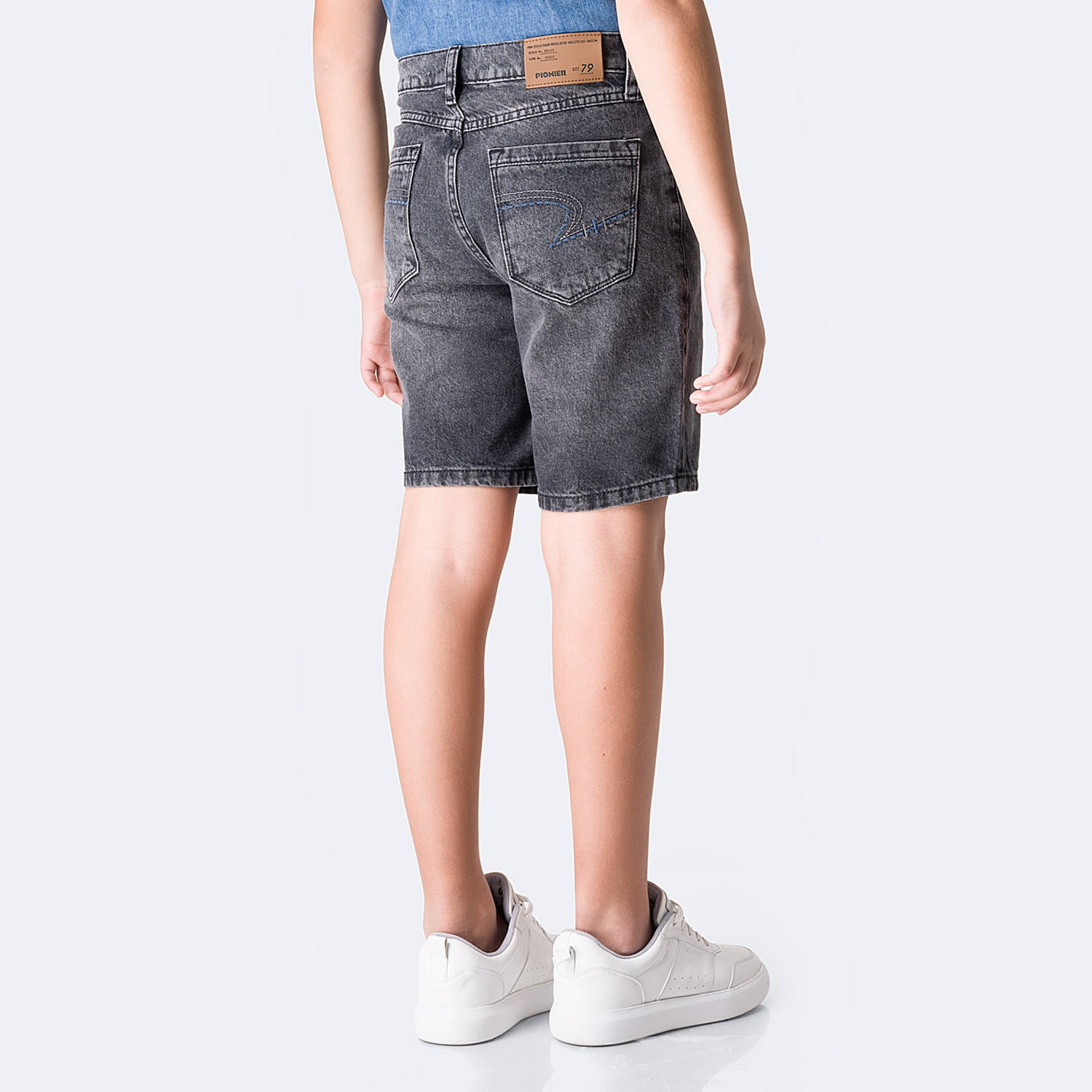 SHORT BERMUDA DENIM NIÑO PIONIER BERNABEE-RIGIDO - 2