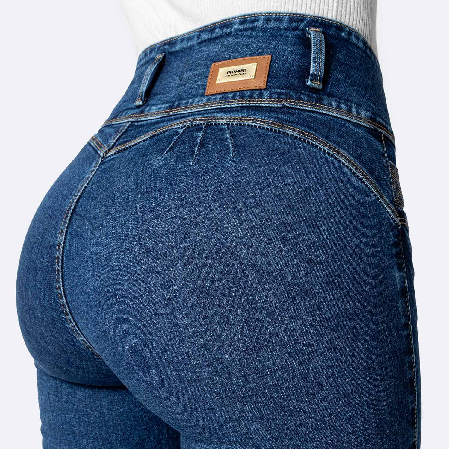PANTALÓN JEAN PITILLO DENIM STRETCH MUJER PIONIER KIANAH - 4