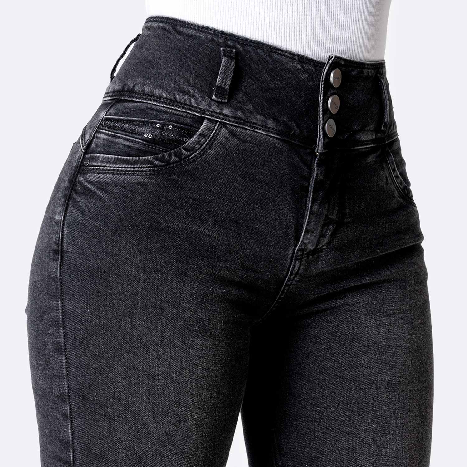PANTALÓN JEAN DENIM STRETCH MUJER PIONIER SHETHY - 3