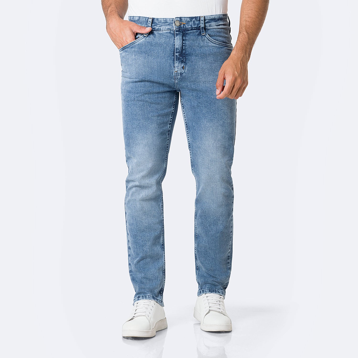 PANTALÓN JEAN SEMIPITILLO DENIM STRETCH HOMBRE PIONIER FRITZZ - 1