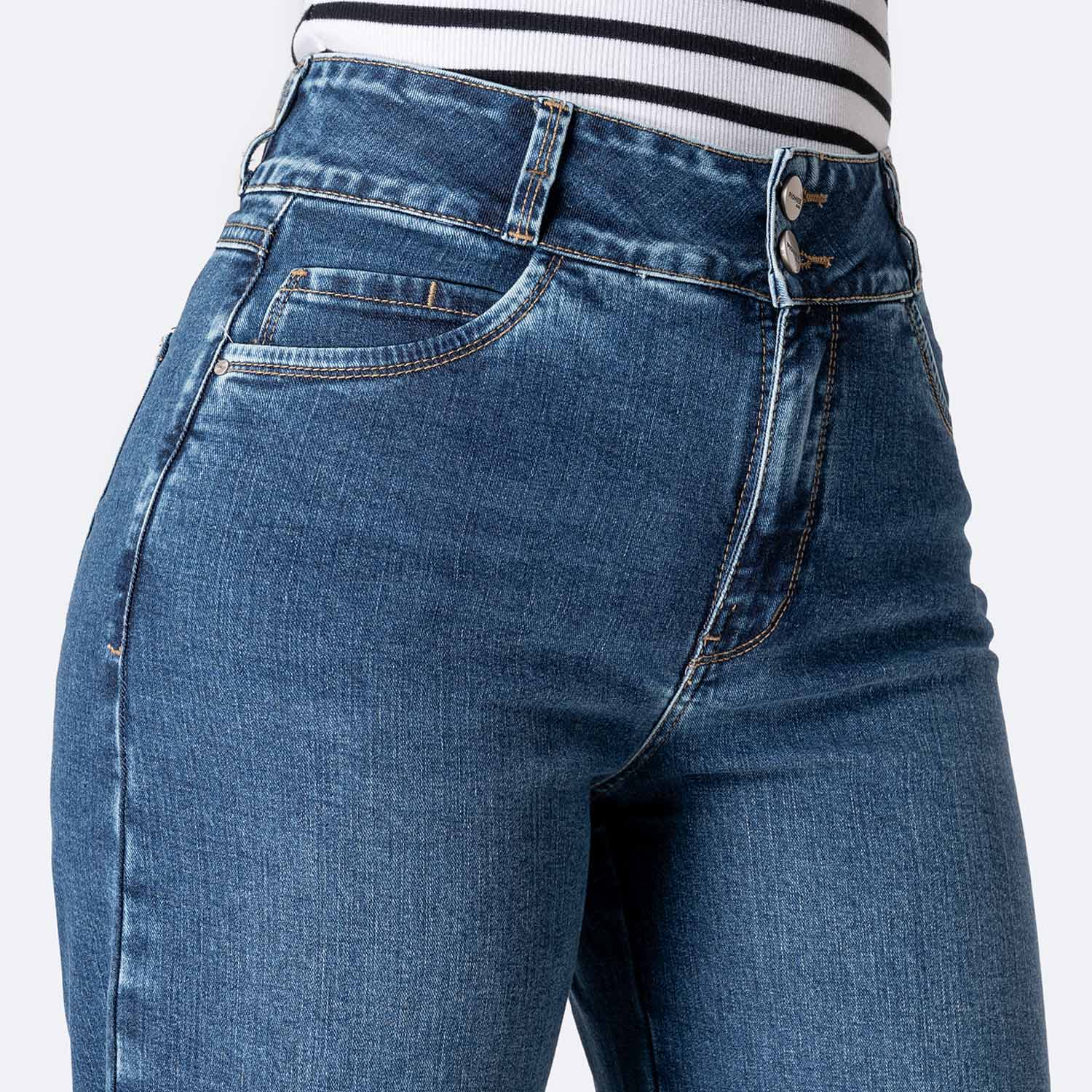 PANTALÓN JEAN DENIM STRETCH MUJER PIONIER MARILENNA - 2