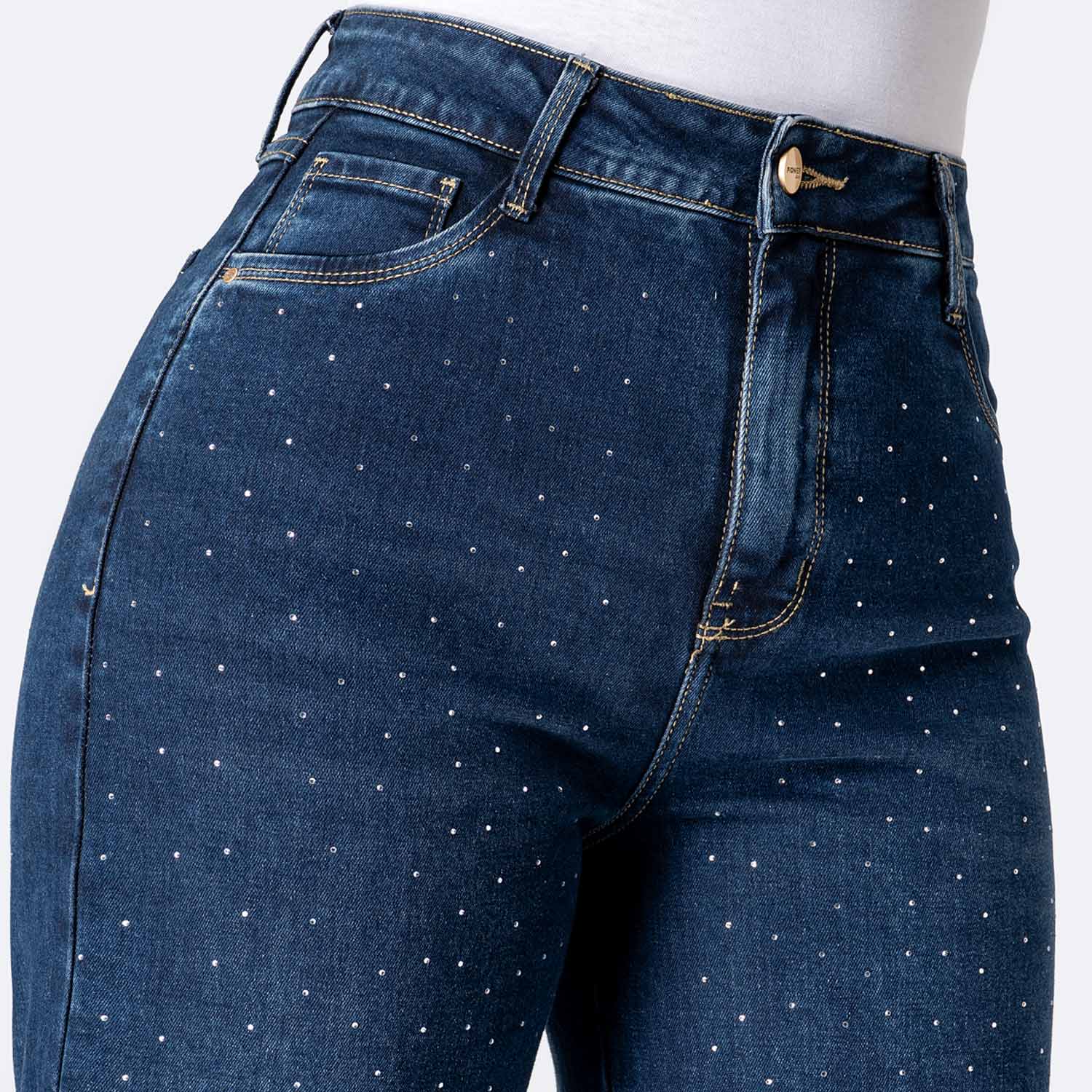 PANTALÓN JEAN DENIM STRETCH MUJER PIONIER LARAA BRI - 3
