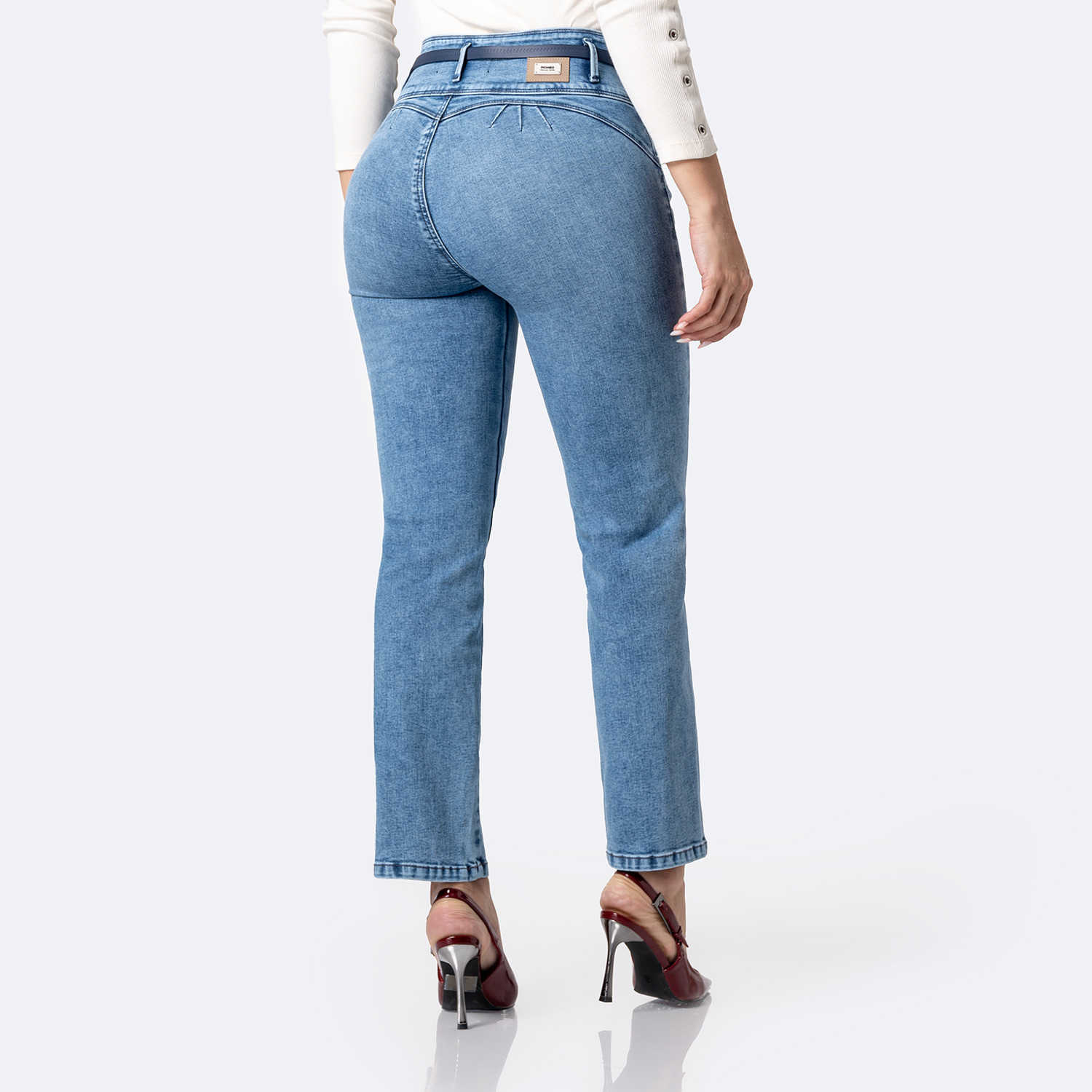 PANTALÓN JEAN DENIM STRETCH MUJER PIONIER SIGI - 2