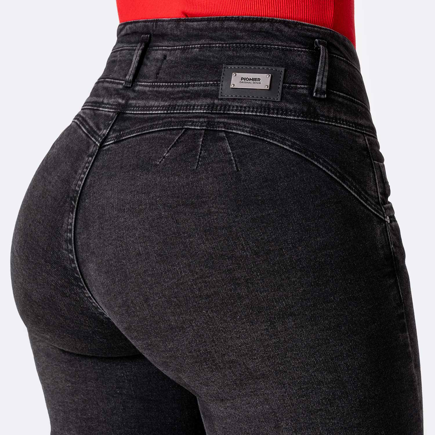 PANTALÓN JEAN DENIM STRETCH MUJER PIONIER AINNA - 4