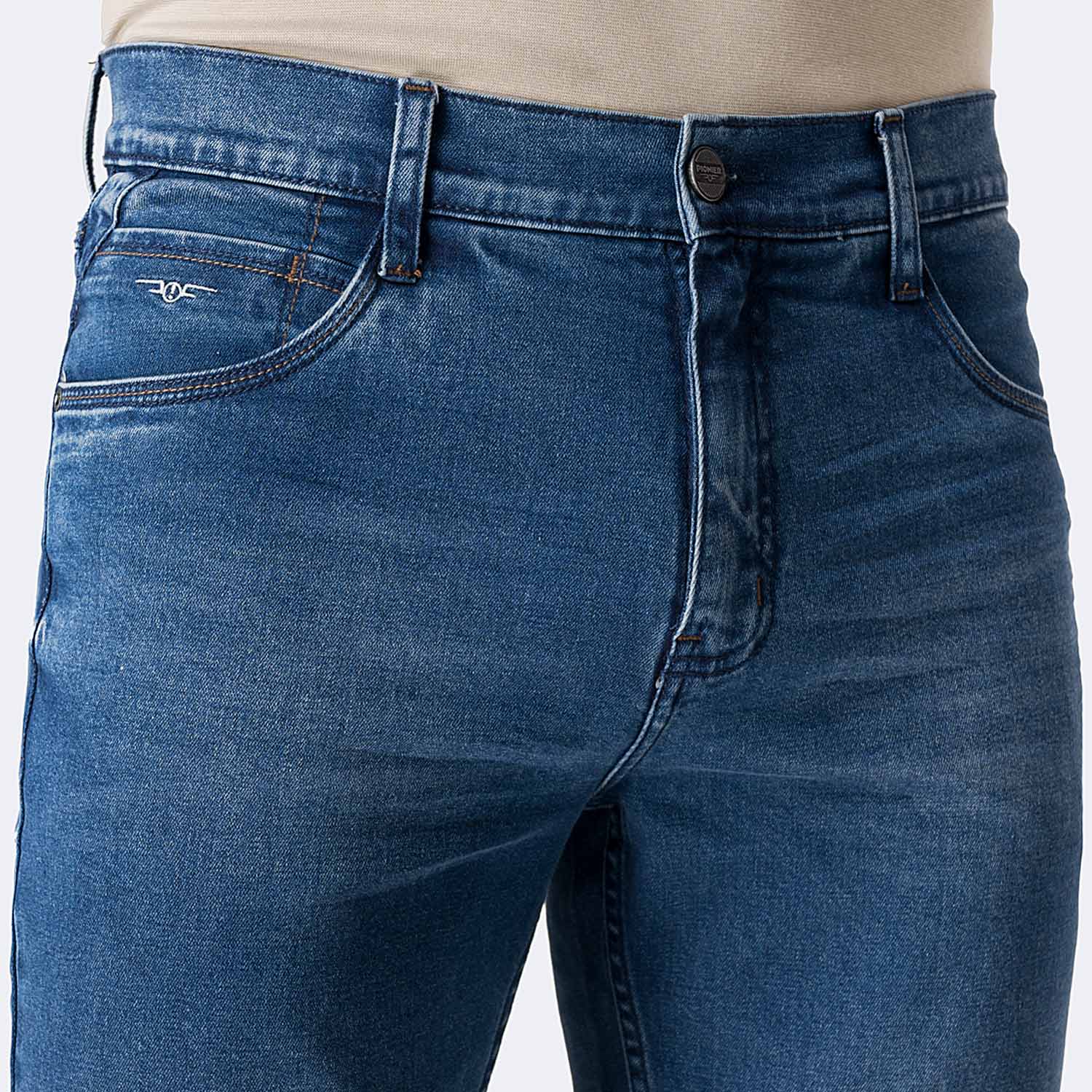 PANTALÓN JEAN SEMIPITILLO DENIM STRETCH HOMBRE PIONIER KADEL - 3