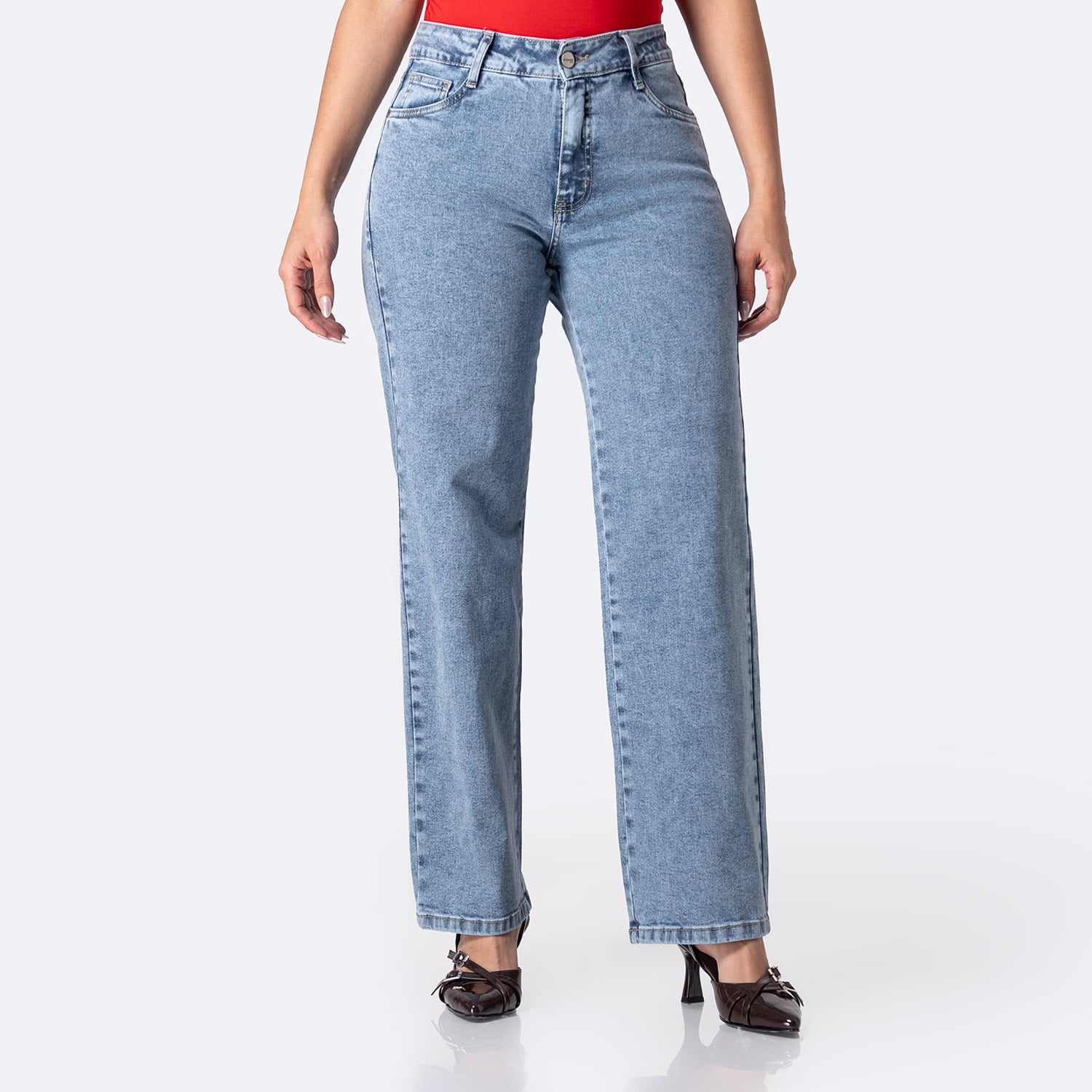 PANTALÓN JEAN DENIM STRETCH MUJER PIONIER ZIANAH - 1