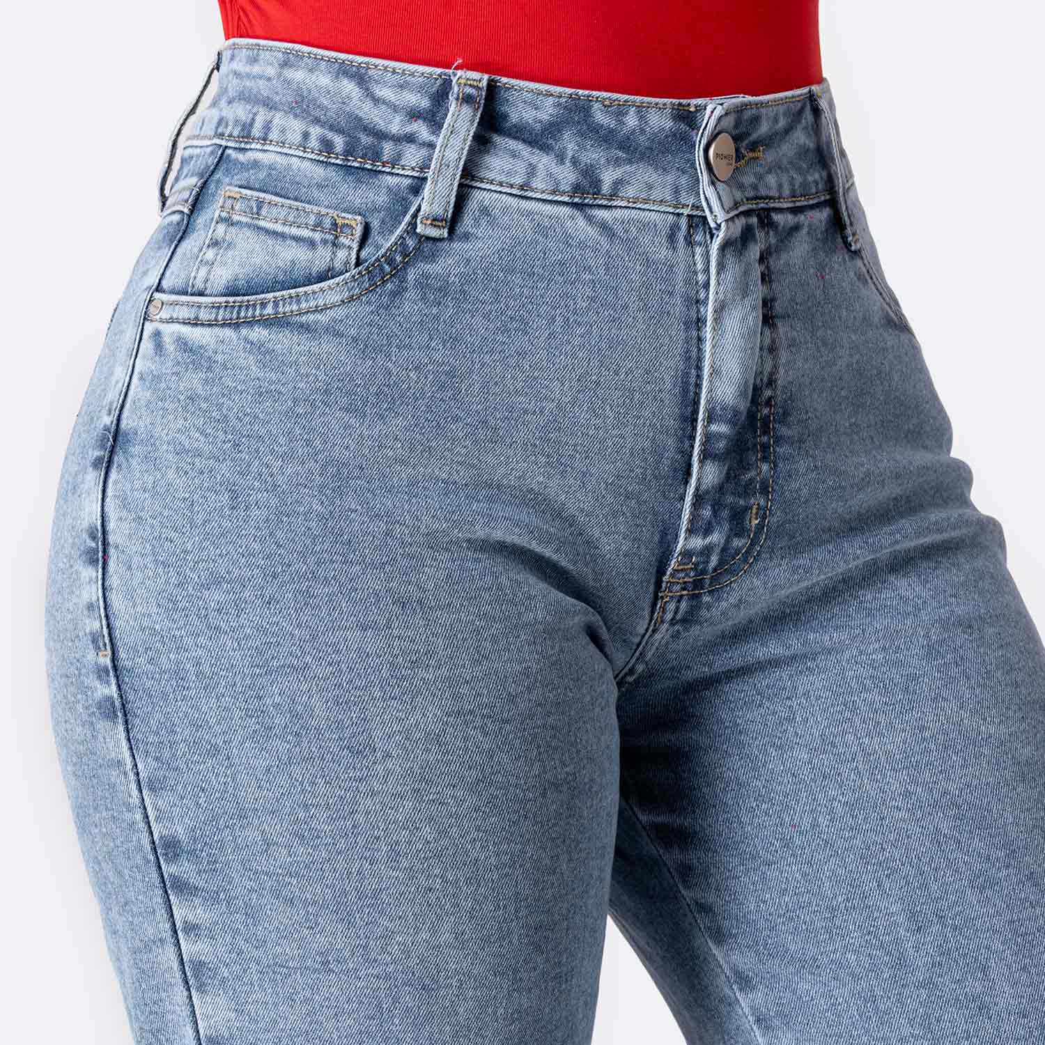 PANTALÓN JEAN DENIM STRETCH MUJER PIONIER ZIANAH - 3
