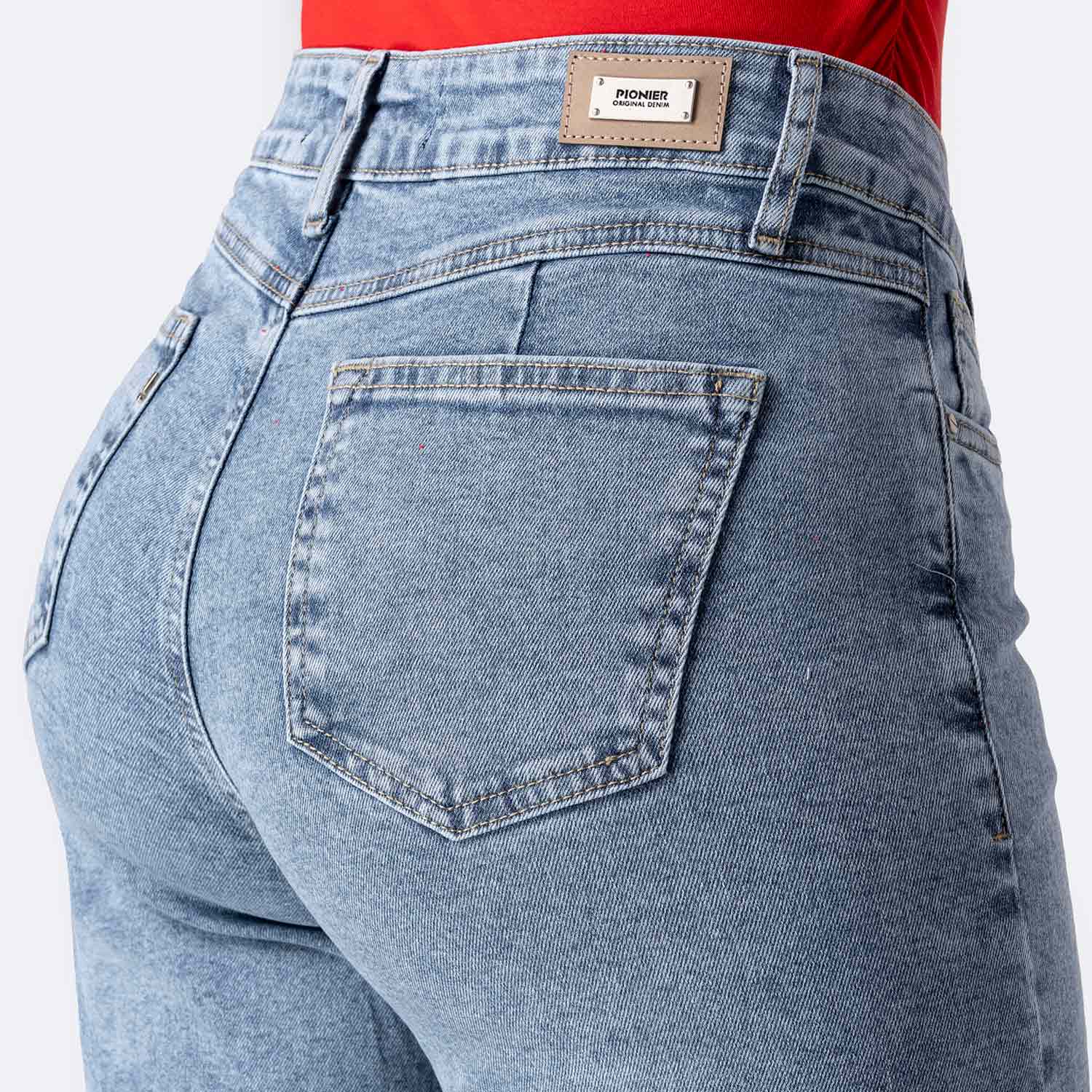 PANTALÓN JEAN DENIM STRETCH MUJER PIONIER ZIANAH - 4
