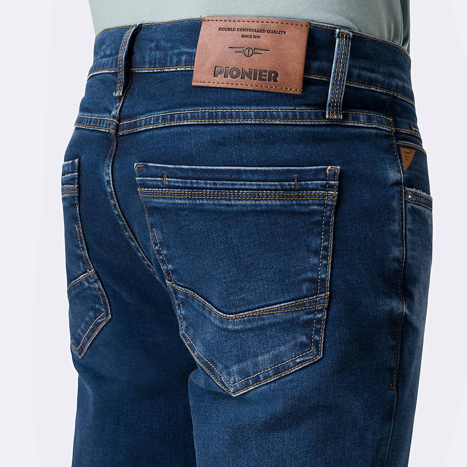 PANTALÓN JEAN PITILLO DENIM STRETCH HOMBRE PIONIER HAROON - 4