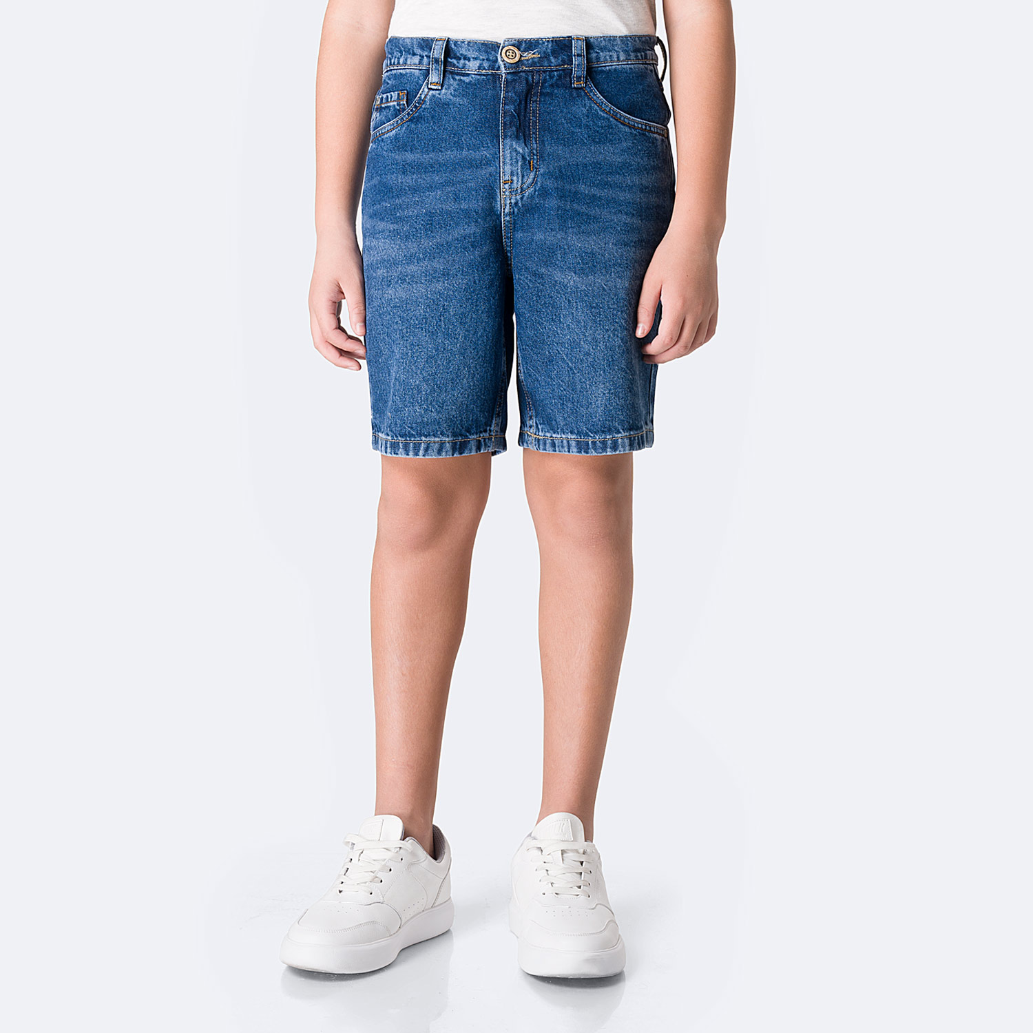 SHORT BERMUDA DENIM NIÑO PIONIER BERNABEE-RIGIDO - 1