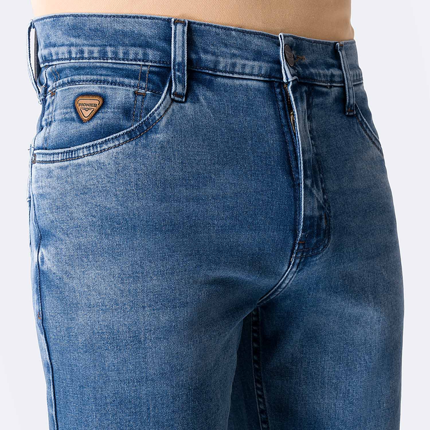 PANTALÓN JEAN SEMIPITILLO DENIM STRETCH HOMBRE PIONIER STEIK - 3