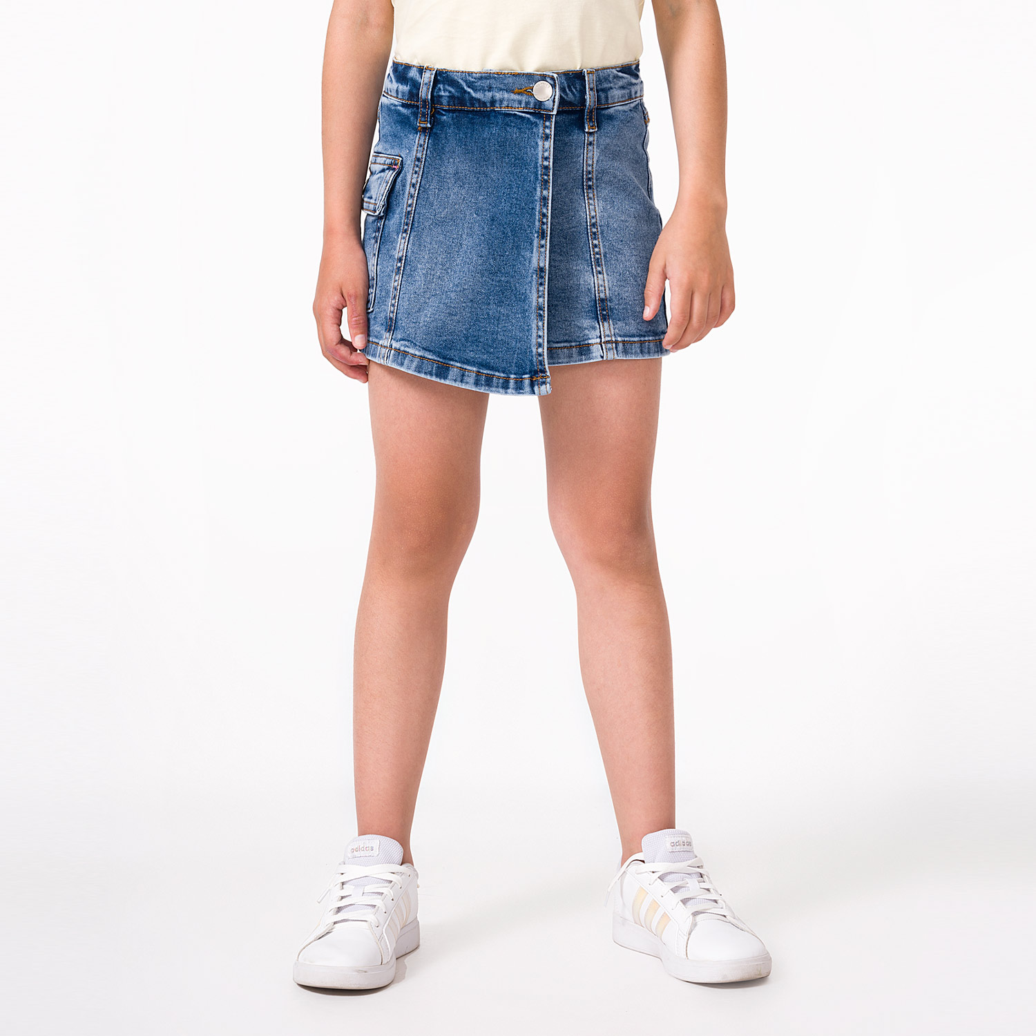 MINI SHORT DENIM STRETCH NIÑA PIONIER ZINTHIA - 1
