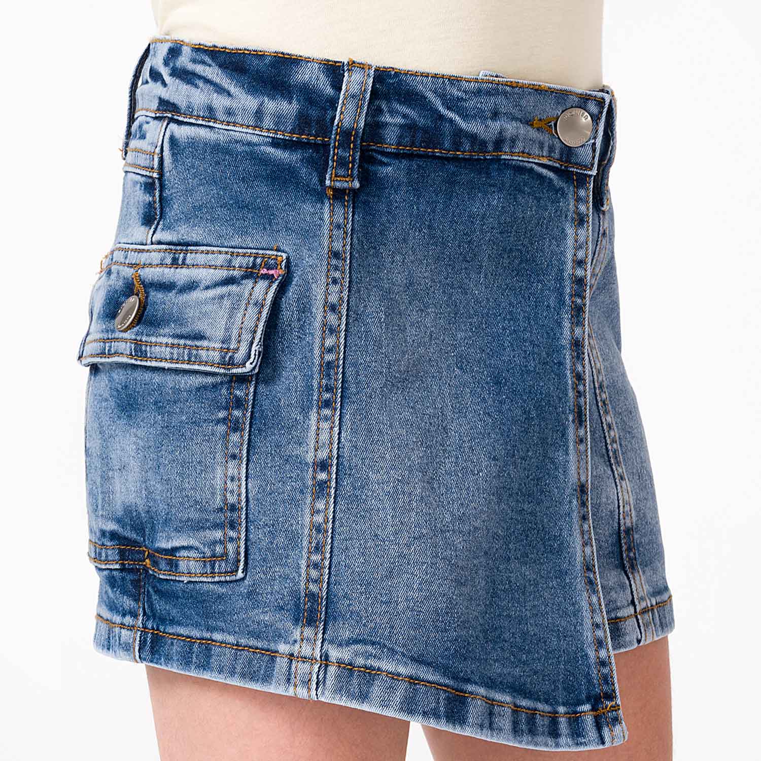 MINI SHORT DENIM STRETCH NIÑA PIONIER ZINTHIA - 3