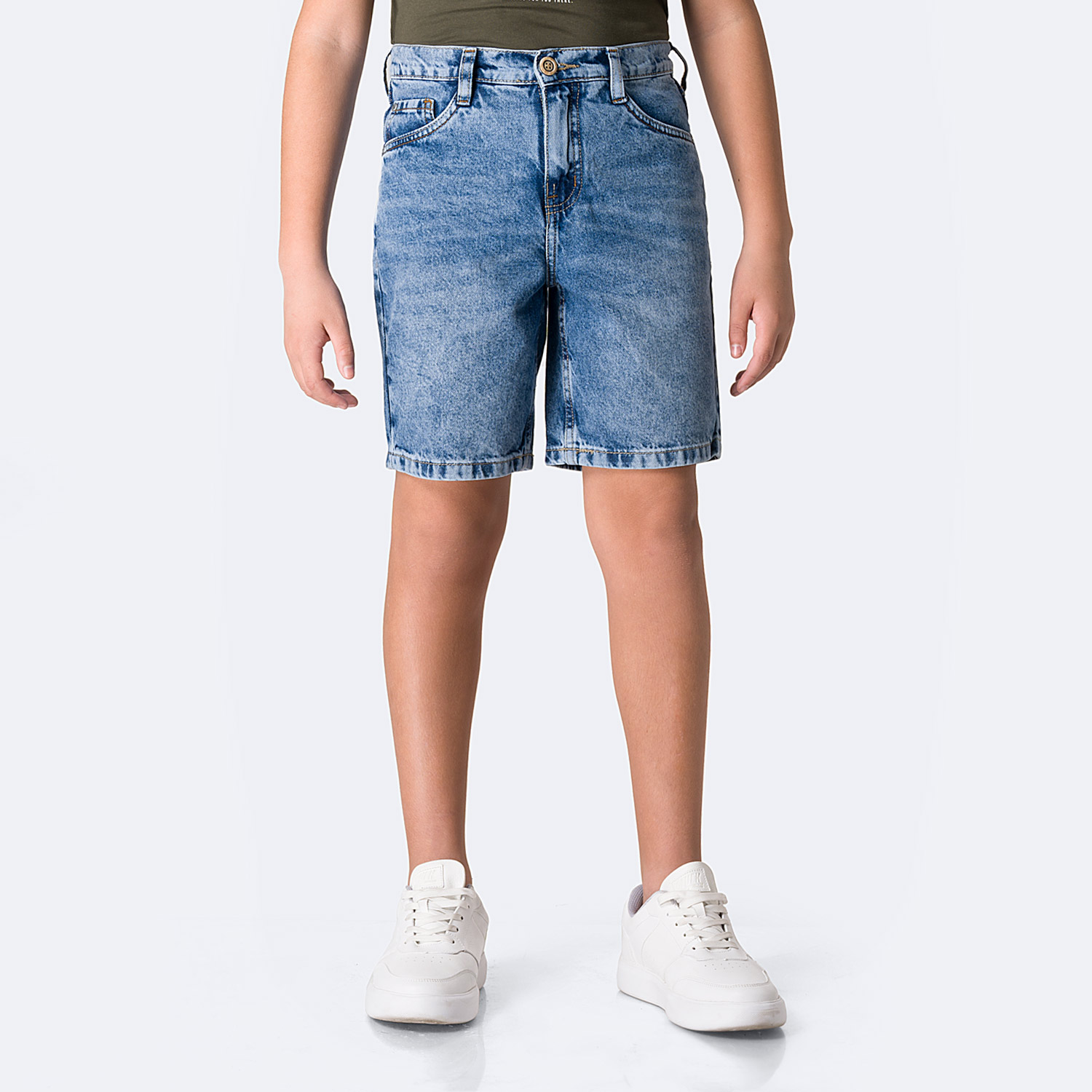 SHORT BERMUDA DENIM NIÑO PIONIER BERNABEE-RIGIDO - 1
