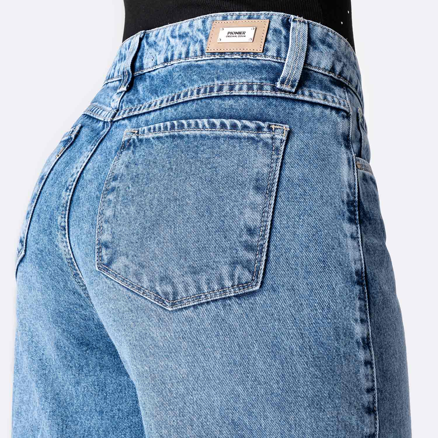PANTALÓN JEAN DENIM MUJER PIONIER AMMARA - 4