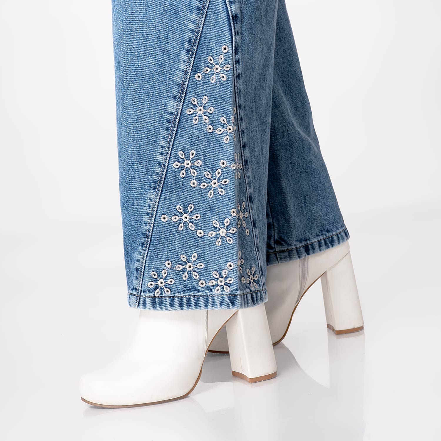PANTALÓN JEAN DENIM MUJER PIONIER AMMARA - 5