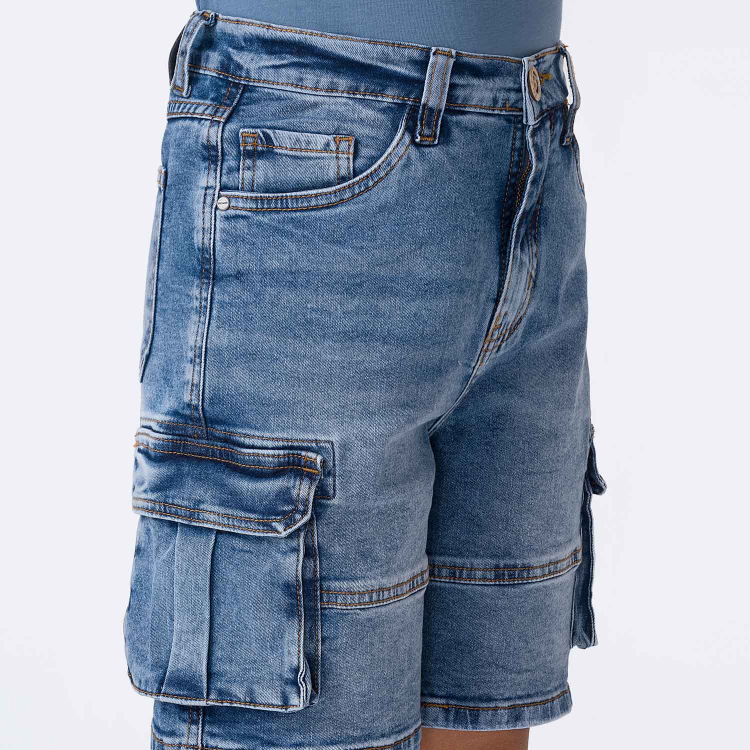 SHORT BERMUDA DENIM STRETCH NIÑO PIONIER FELIPEH - 3
