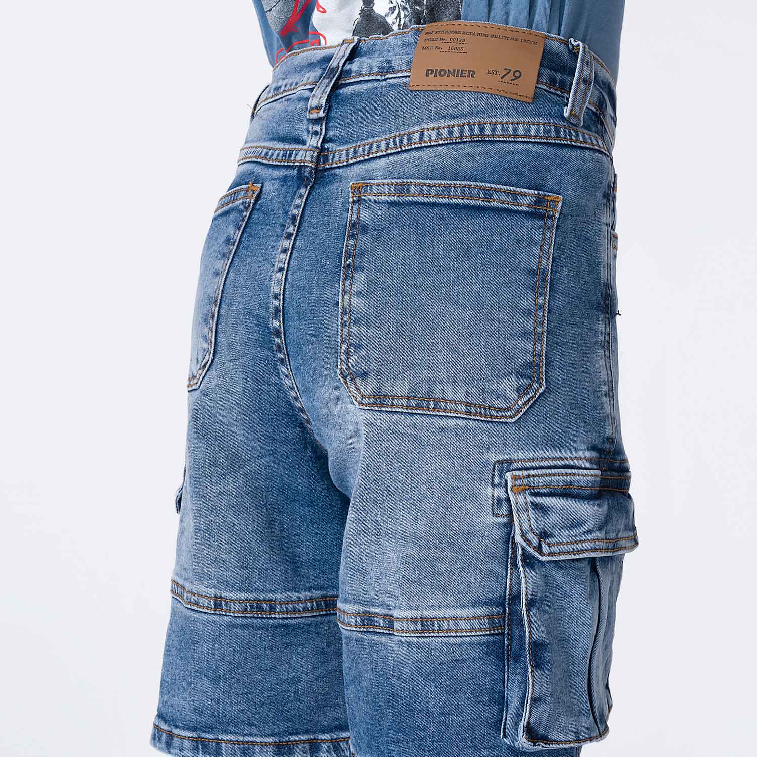 SHORT BERMUDA DENIM STRETCH NIÑO PIONIER FELIPEH - 4