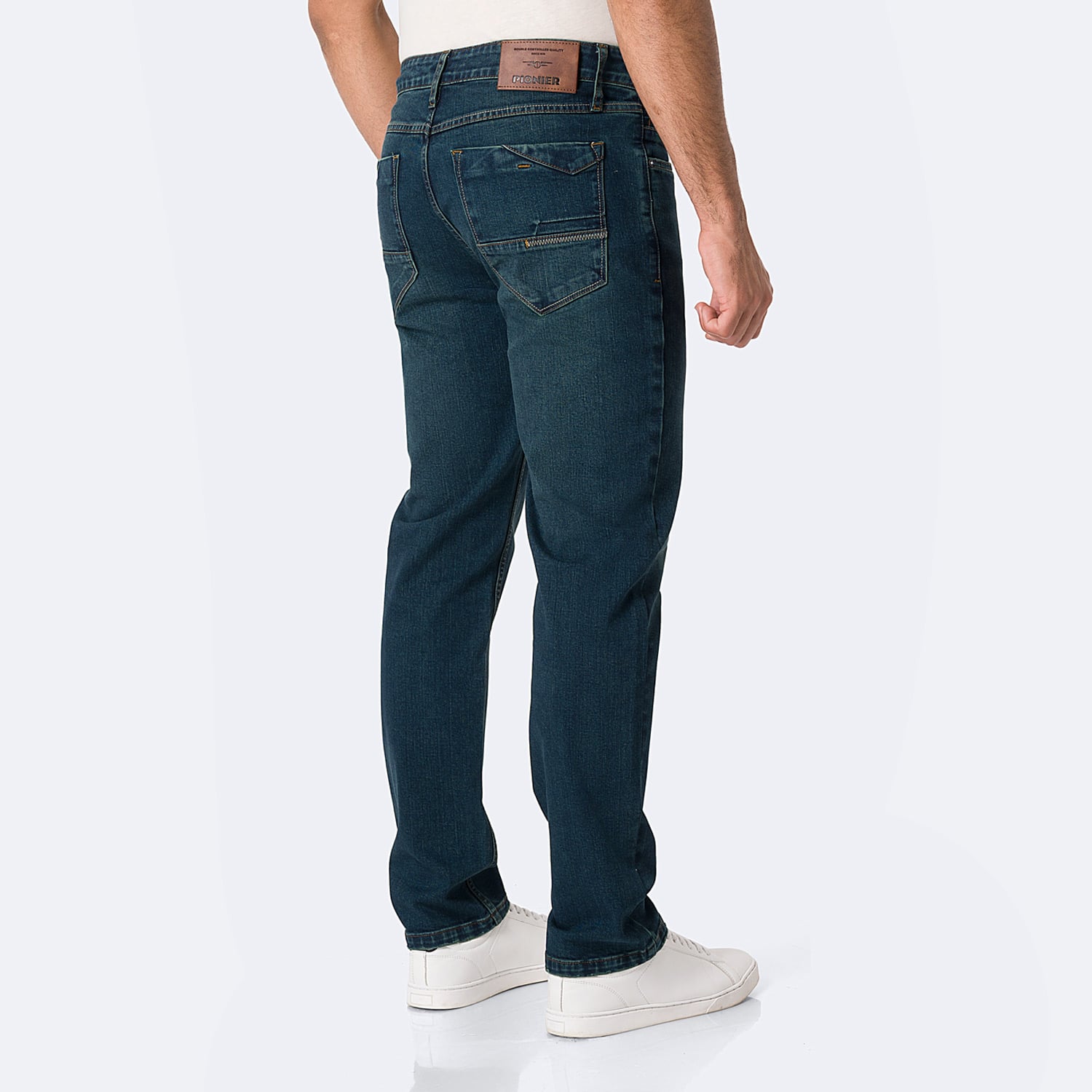 PANTALÓN JEAN SEMIPITILLO DENIM STRETCH HOMBRE PIONIER OSSKAR - 2