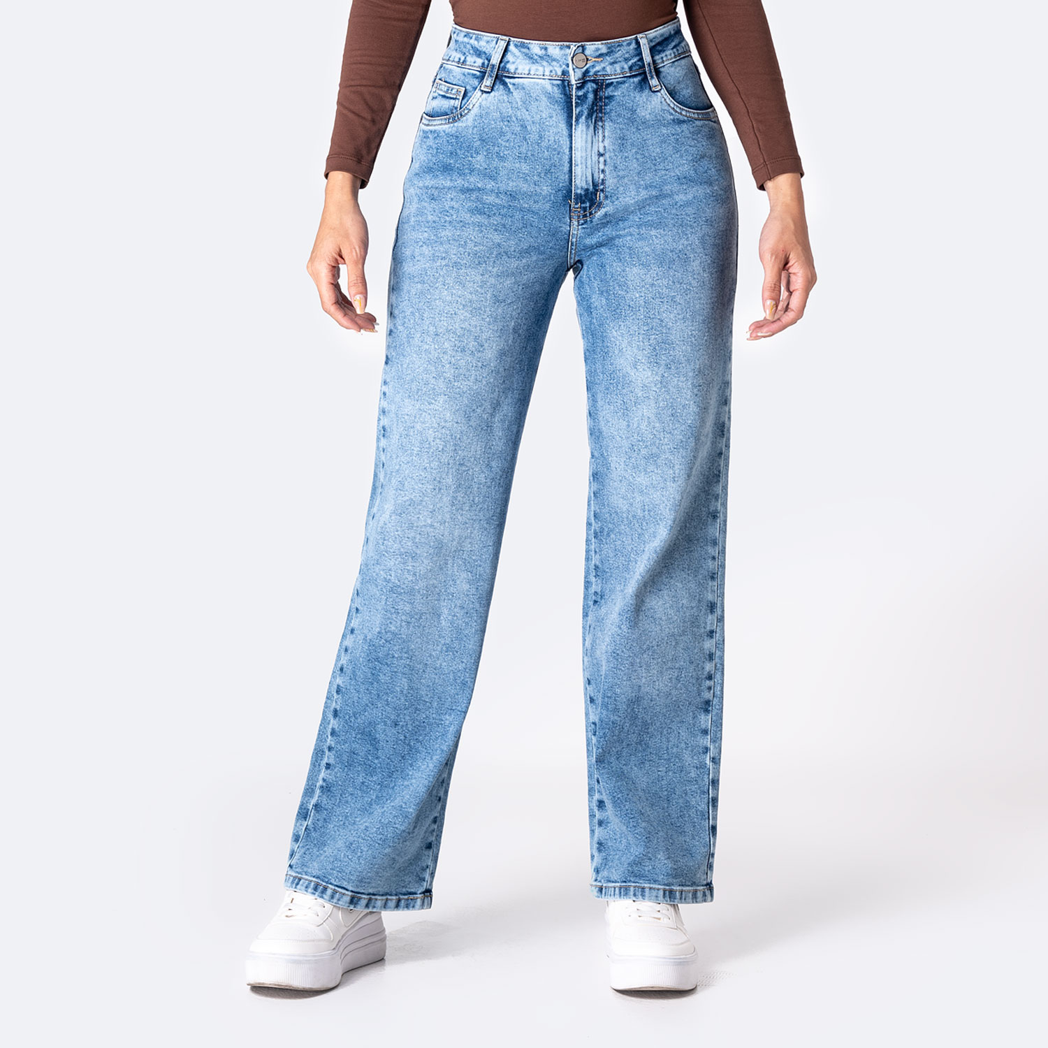 PANTALÓN JEAN DENIM STRETCH MUJER PIONIER ZIANAH - 1