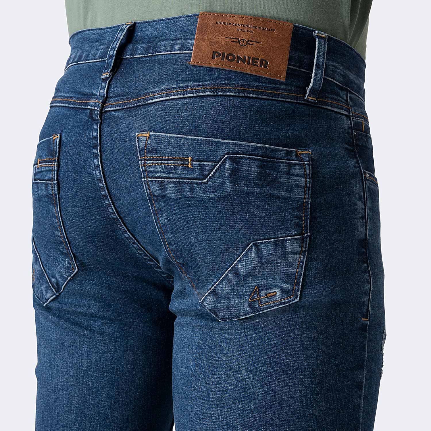 PANTALÓN JEAN PITILLO DENIM STRETCH HOMBRE PIONIER ADDNAN - 4