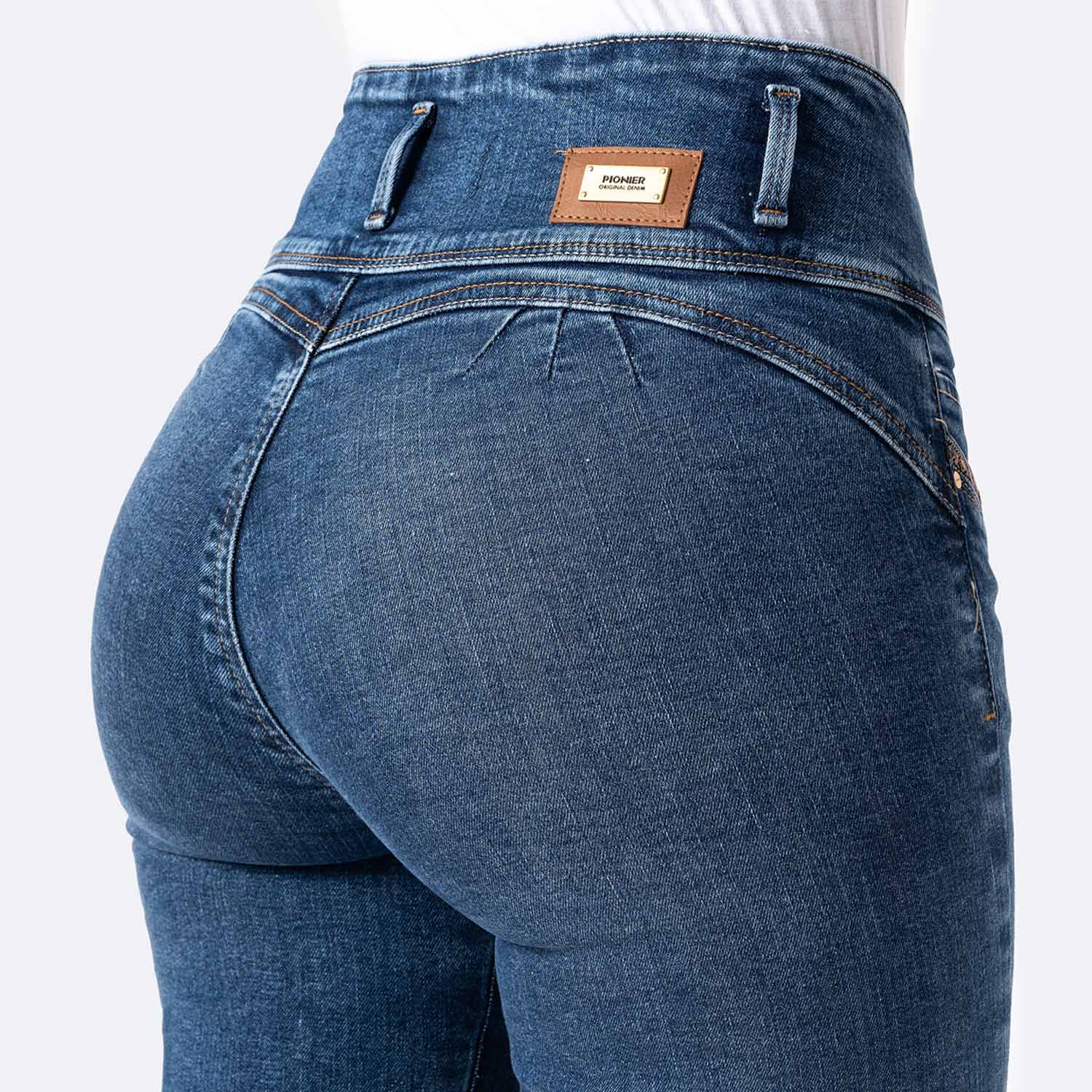 SHORT CROPPED DENIM STRETCH MUJER PIONIER LIAMI - 4