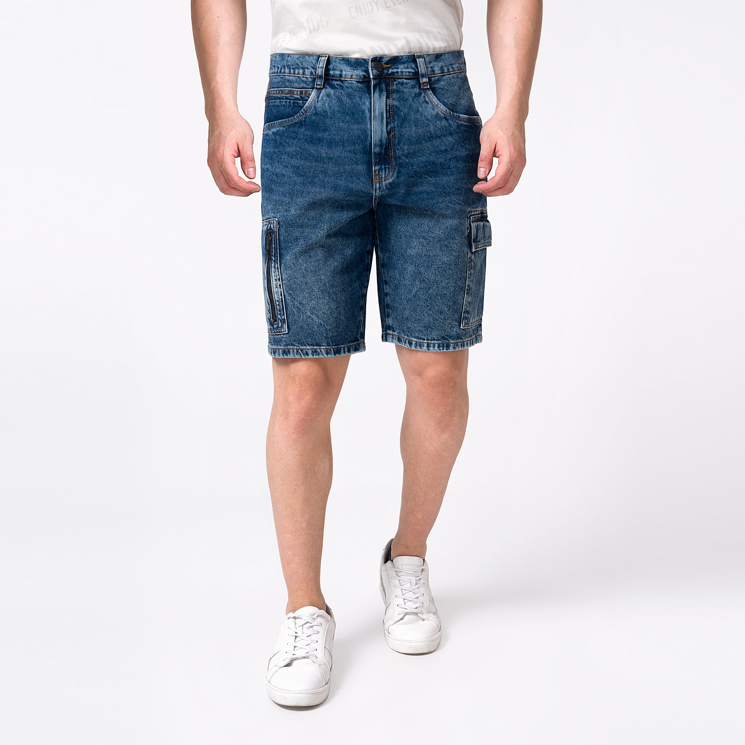 SHORT BERMUDA DENIM HOMBRE PIONIER KHALAN - 1