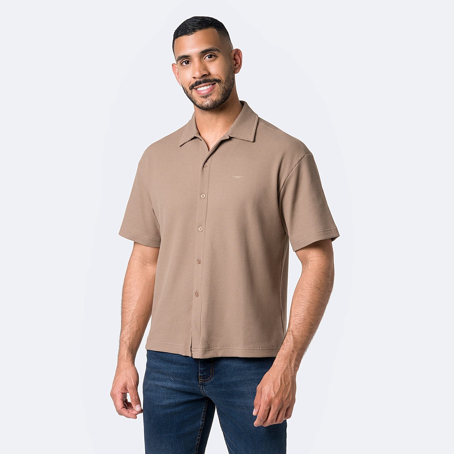 CAMISA WAFLE HOMBRE PIONIER IZMAEL - 1