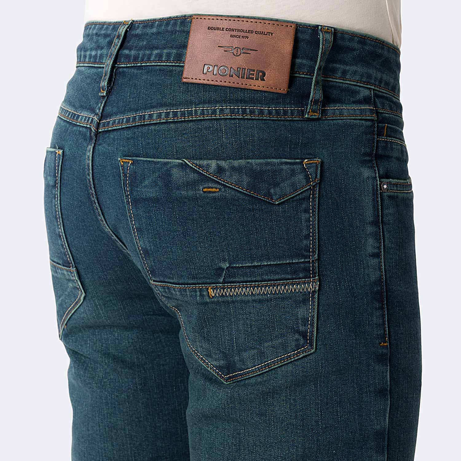 PANTALÓN JEAN SEMIPITILLO DENIM STRETCH HOMBRE PIONIER OSSKAR - 4