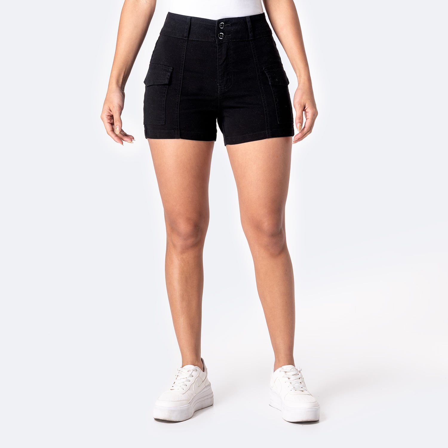 SHORT DRILL STRETCH MUJER PIONIER JELIH - 1