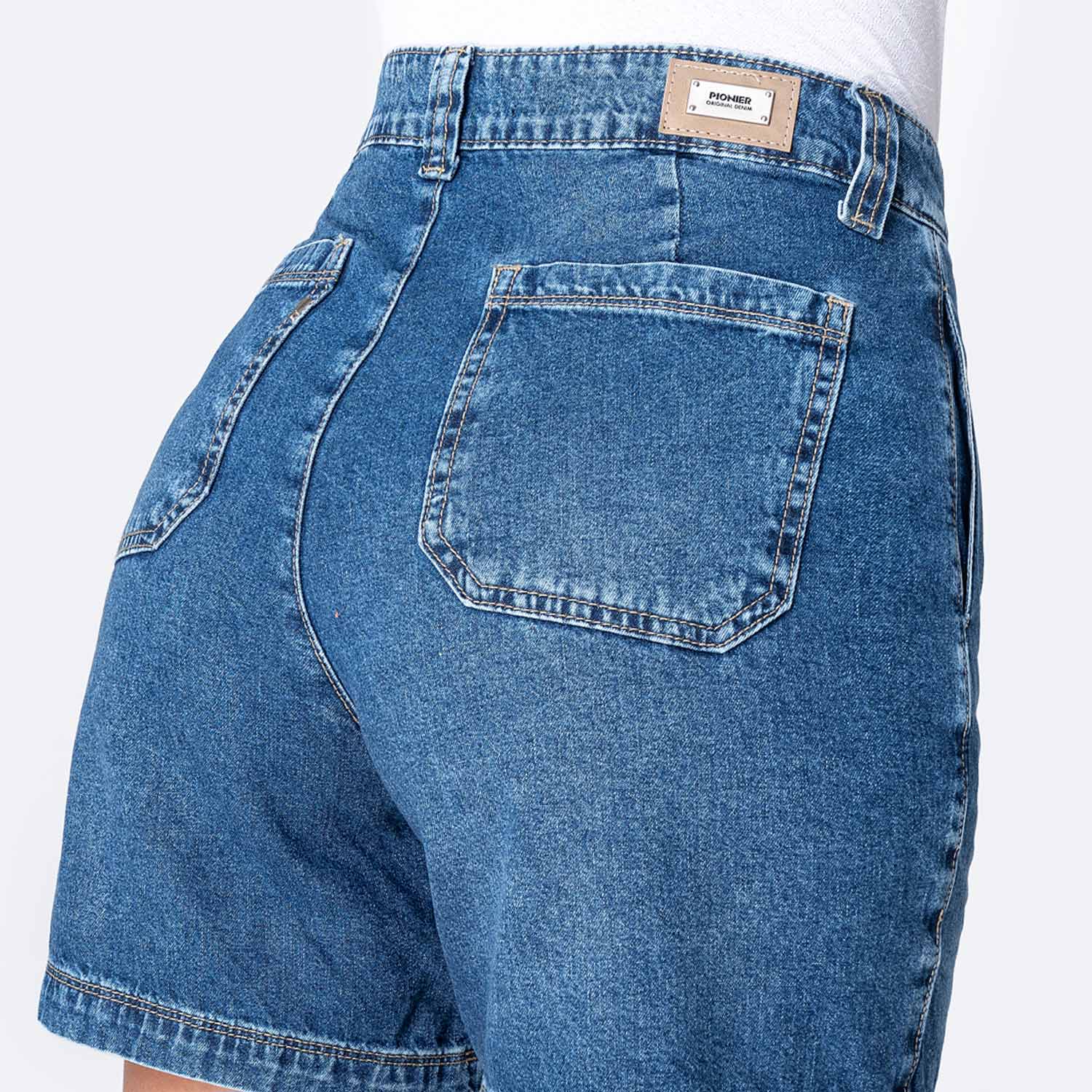 SHORT DENIM MUJER PIONIER FRATI - 4