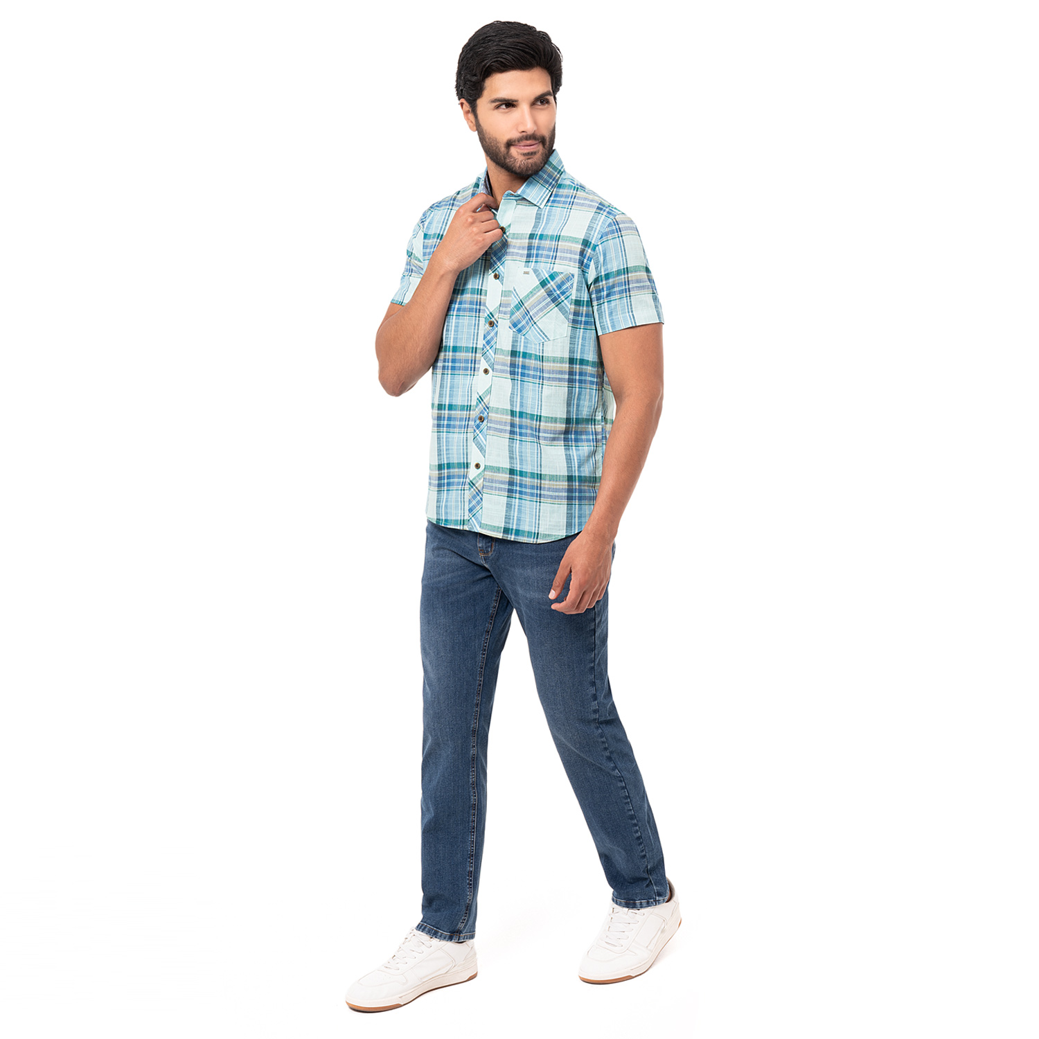 CAMISA CUADROS HOMBRE PIONIER LARSEN C-MC - 4