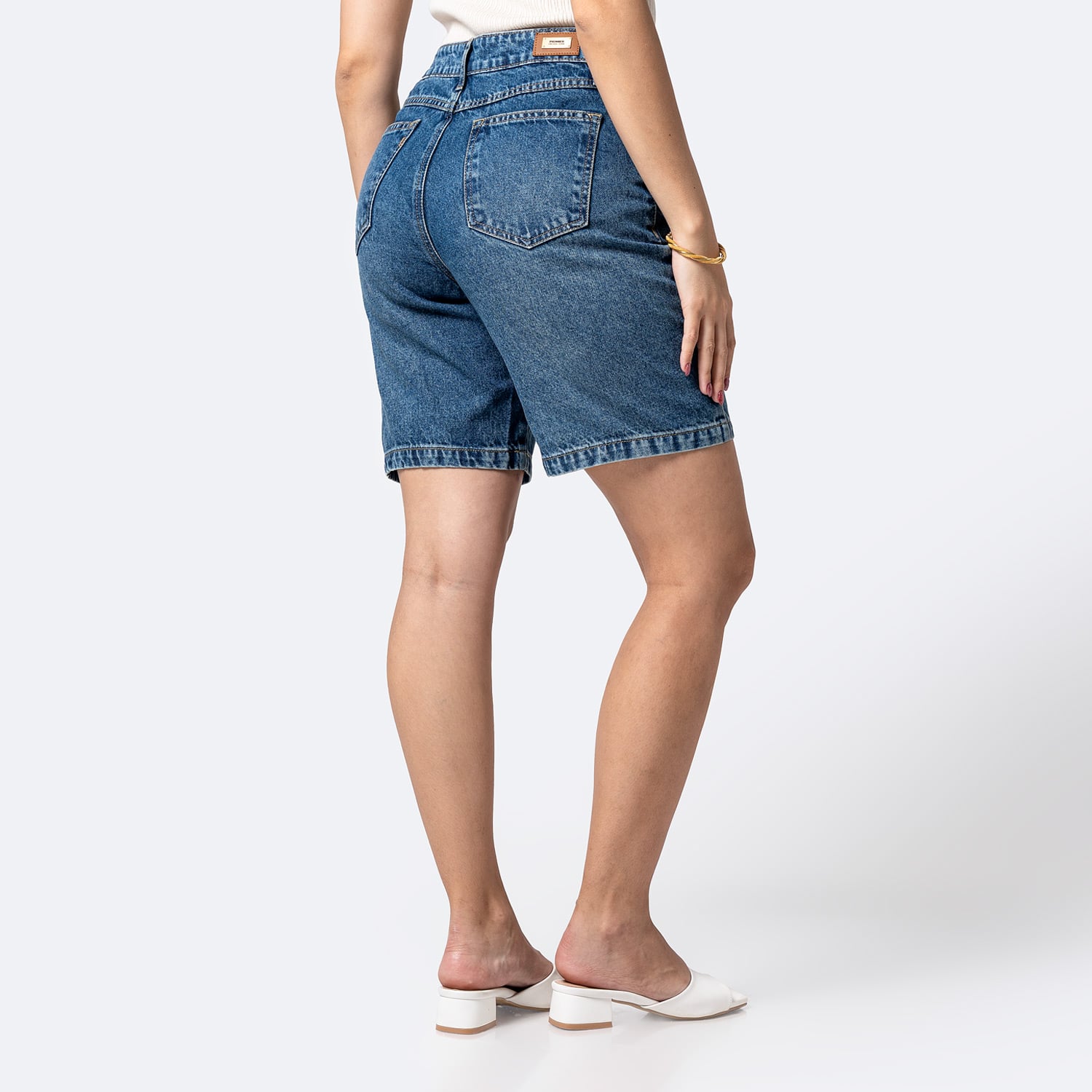 SHORT BERMUDA DENIM STRETCH MUJER PIONIER GREZIE - 2