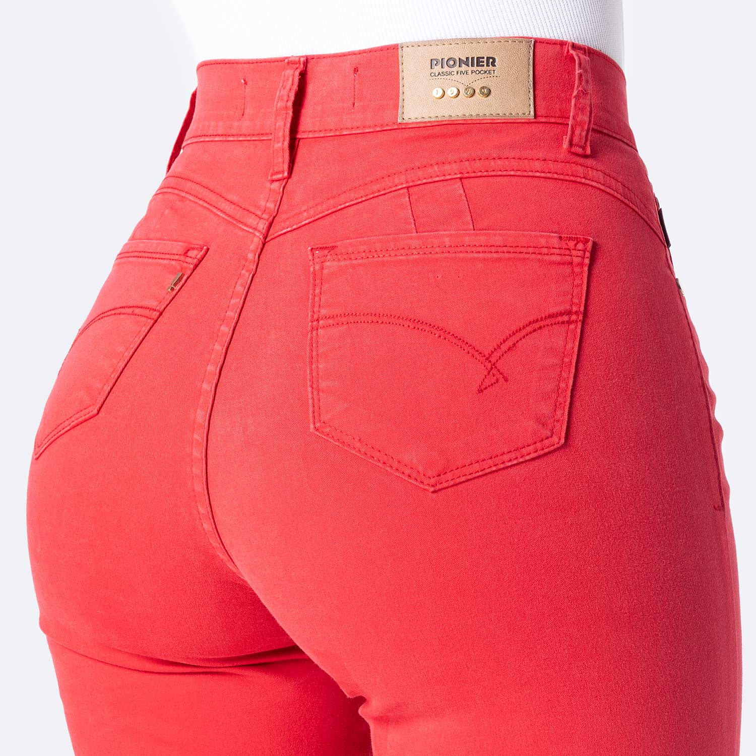 SHORT CROPPED DRILL STRETCH MUJER PIONIER DIANA - 4