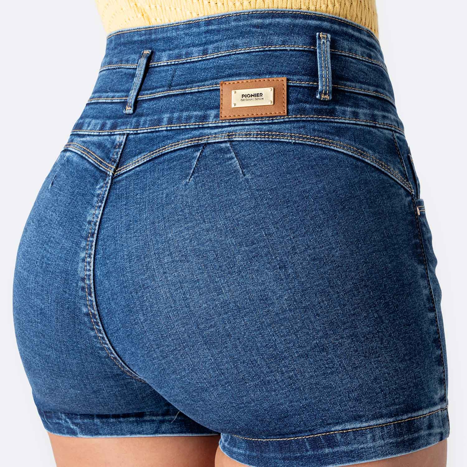 SHORT DENIM STRETCH MUJER PIONIER NISHA - 4