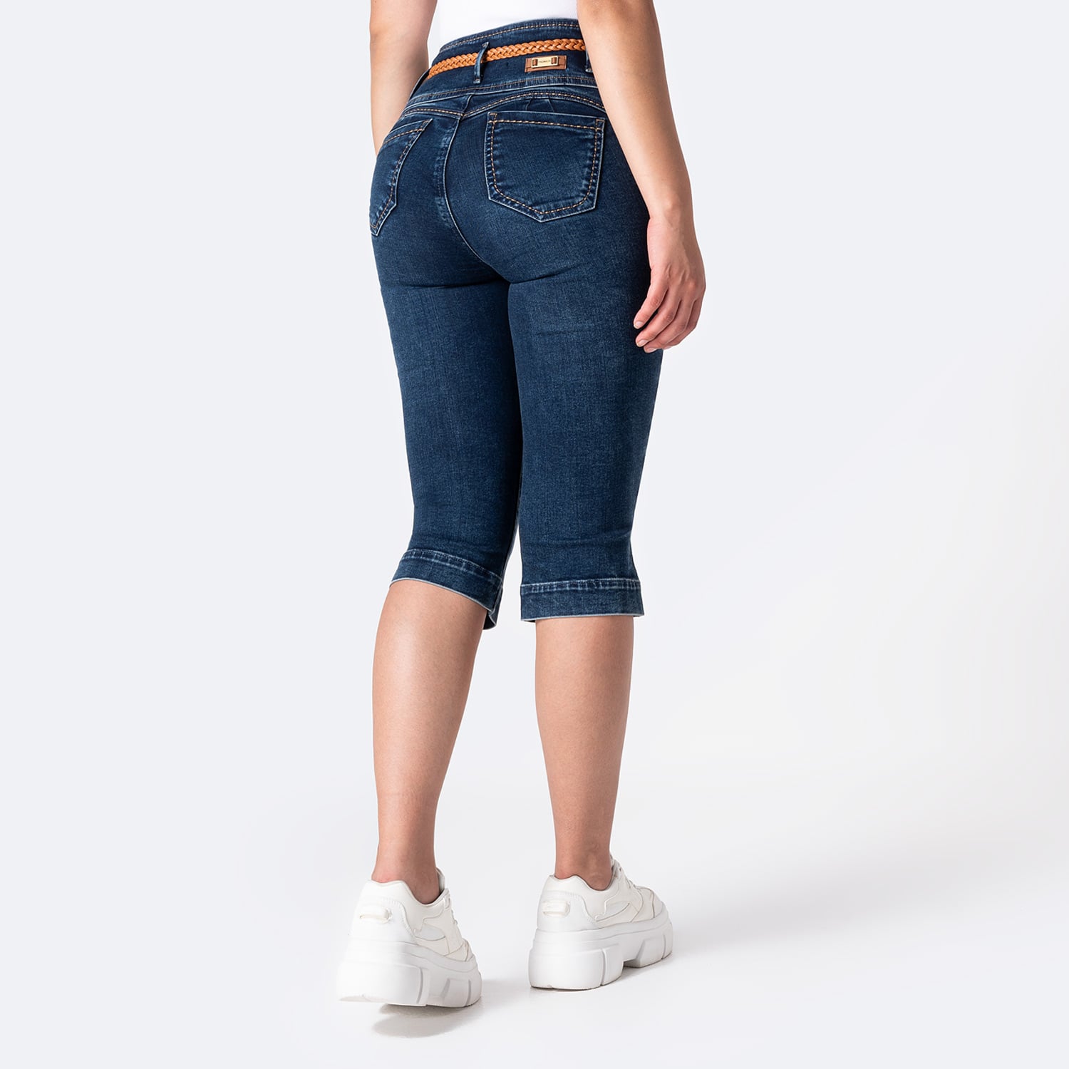 SHORT CROPPED DENIM STRETCH MUJER PIONIER ARILIN - 2
