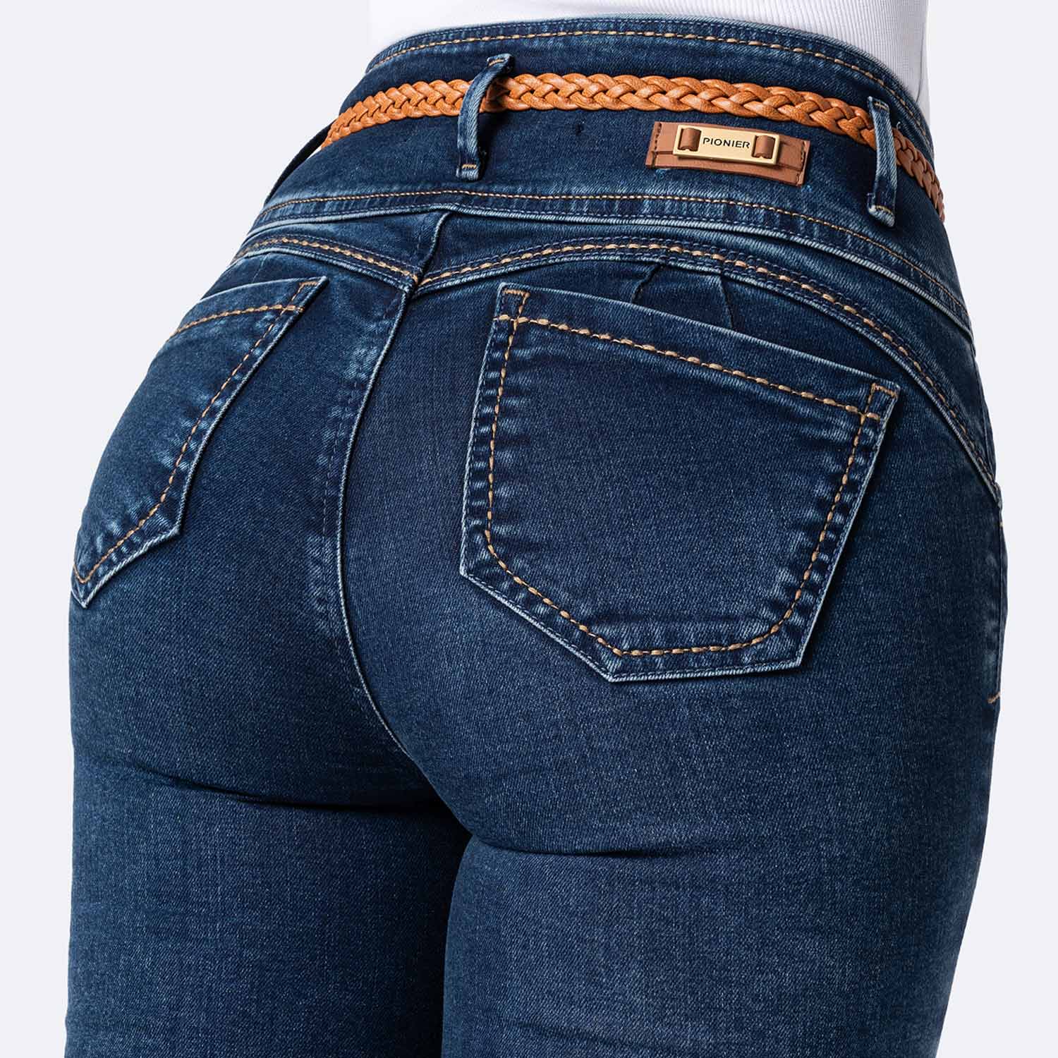 SHORT CROPPED DENIM STRETCH MUJER PIONIER ARILIN - 4