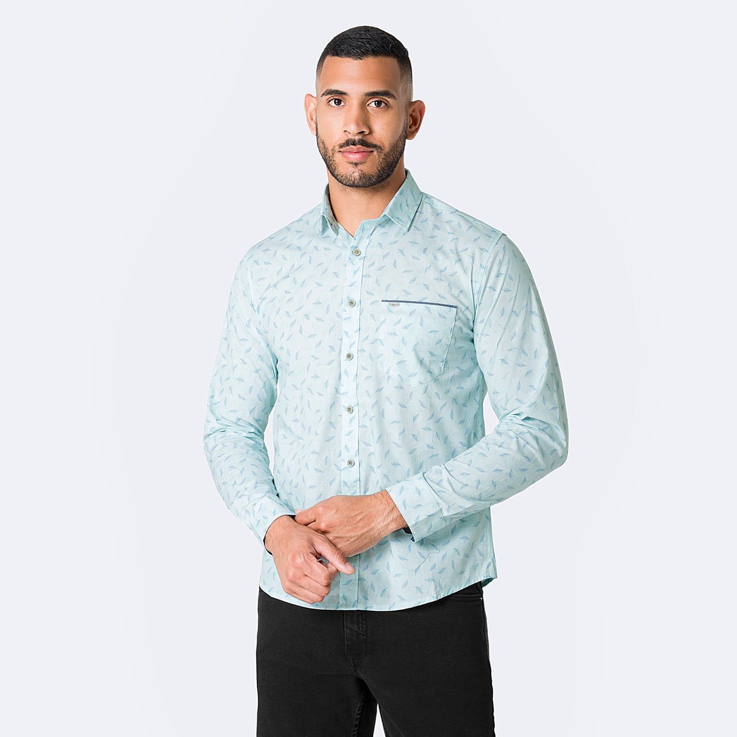 CAMISA POPELINA STRETCH HOMBRE PIONIER TEOHD - 1