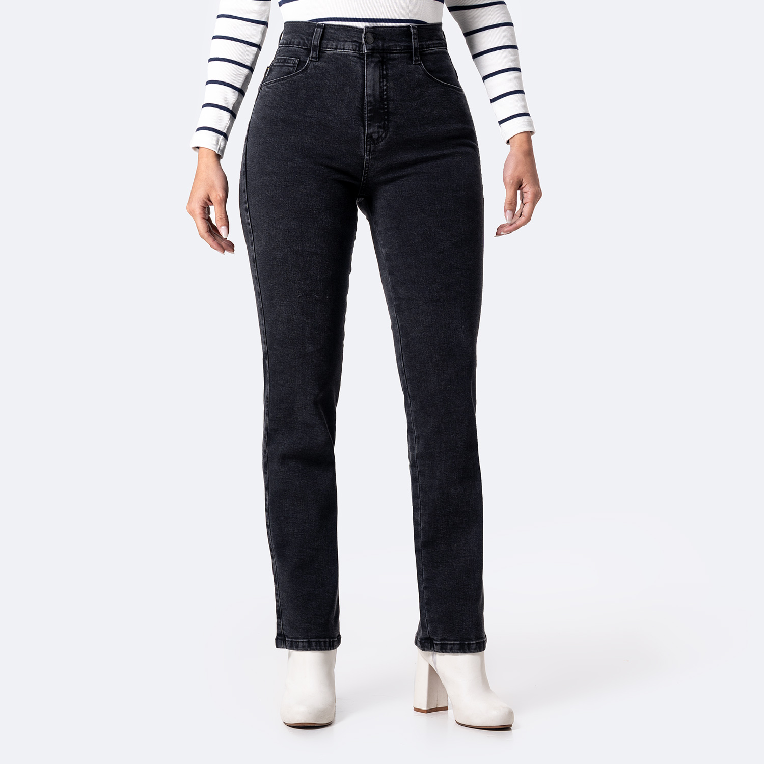 PANTALÓN JEAN DENIM STRETCH MUJER PIONIER DIANA - 1