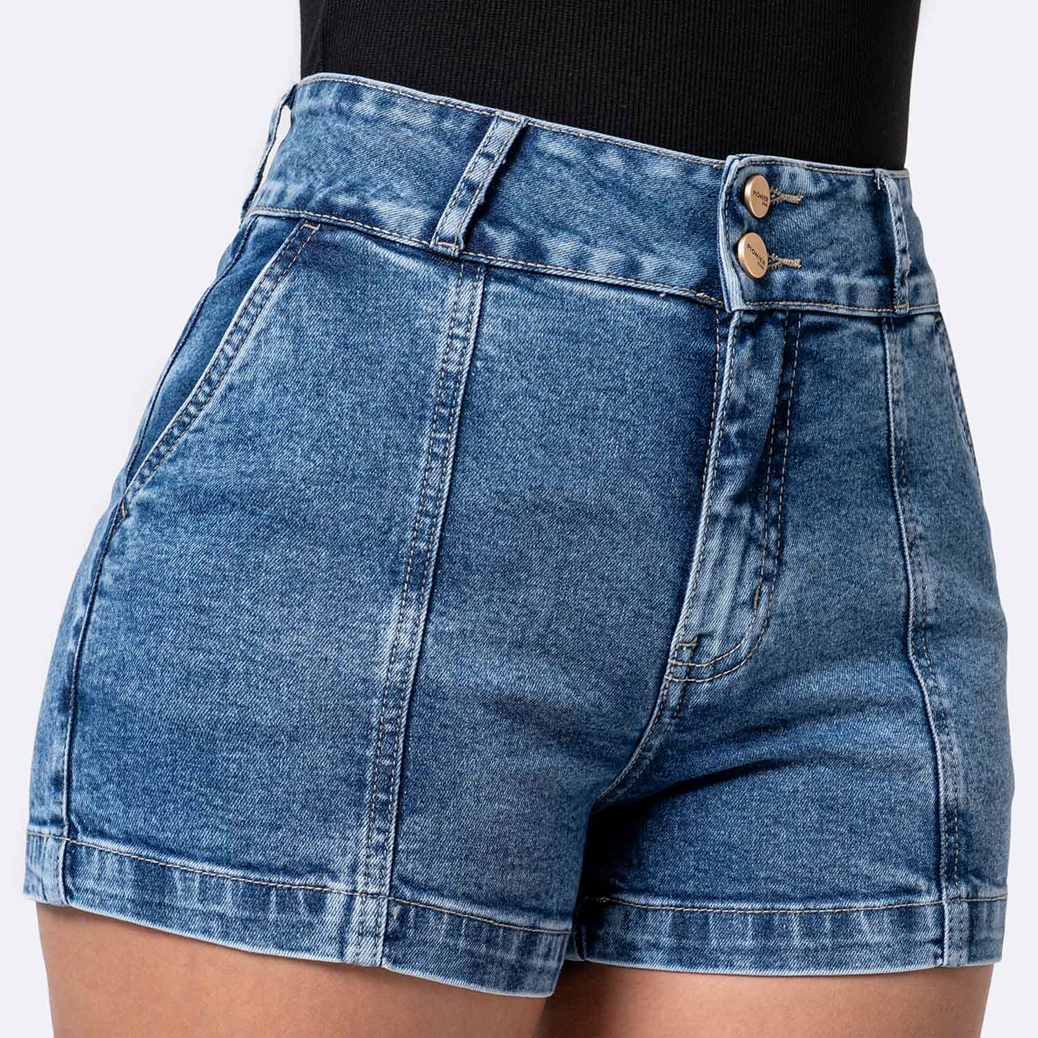 SHORT DENIM STRETCH MUJER PIONIER ZERYL - 3