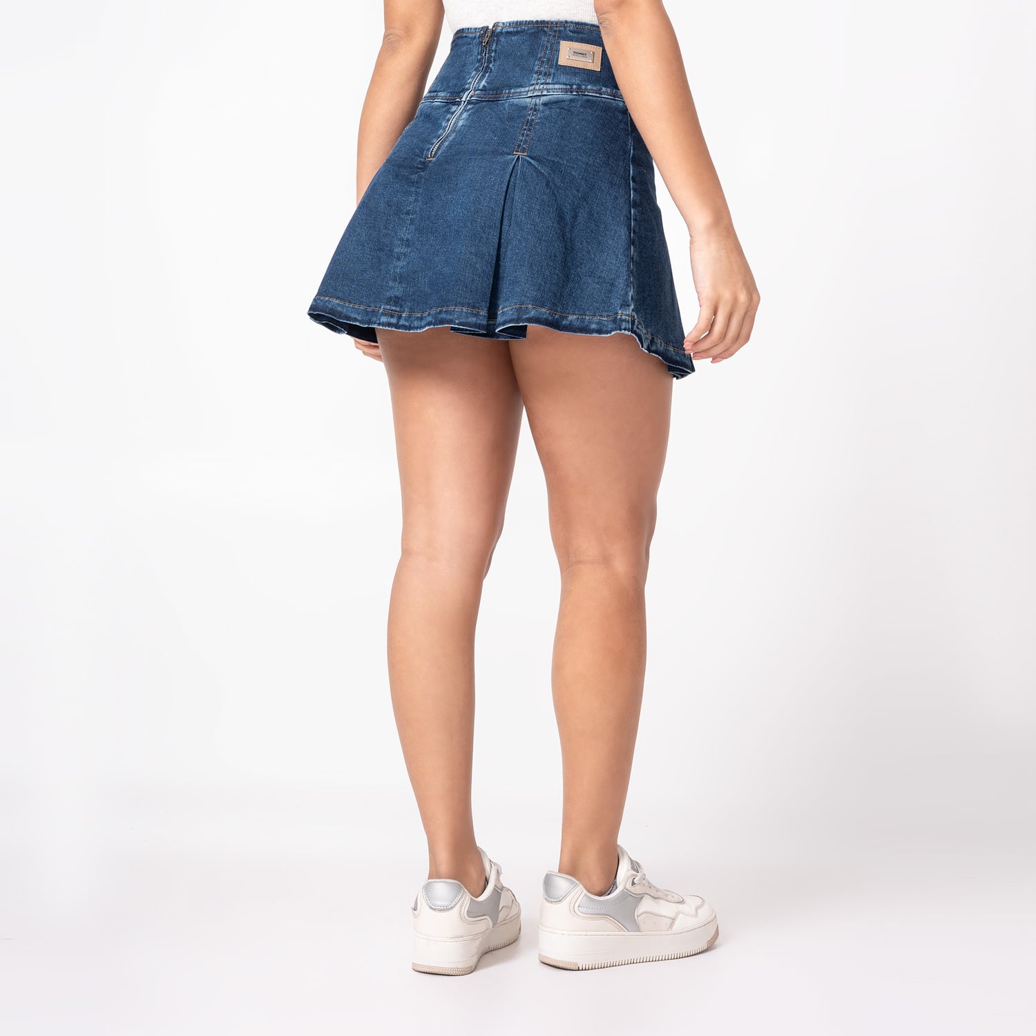 FALDA MINI SHORT DENIM STRETCH MUJER PIONIER MANAYA - 2